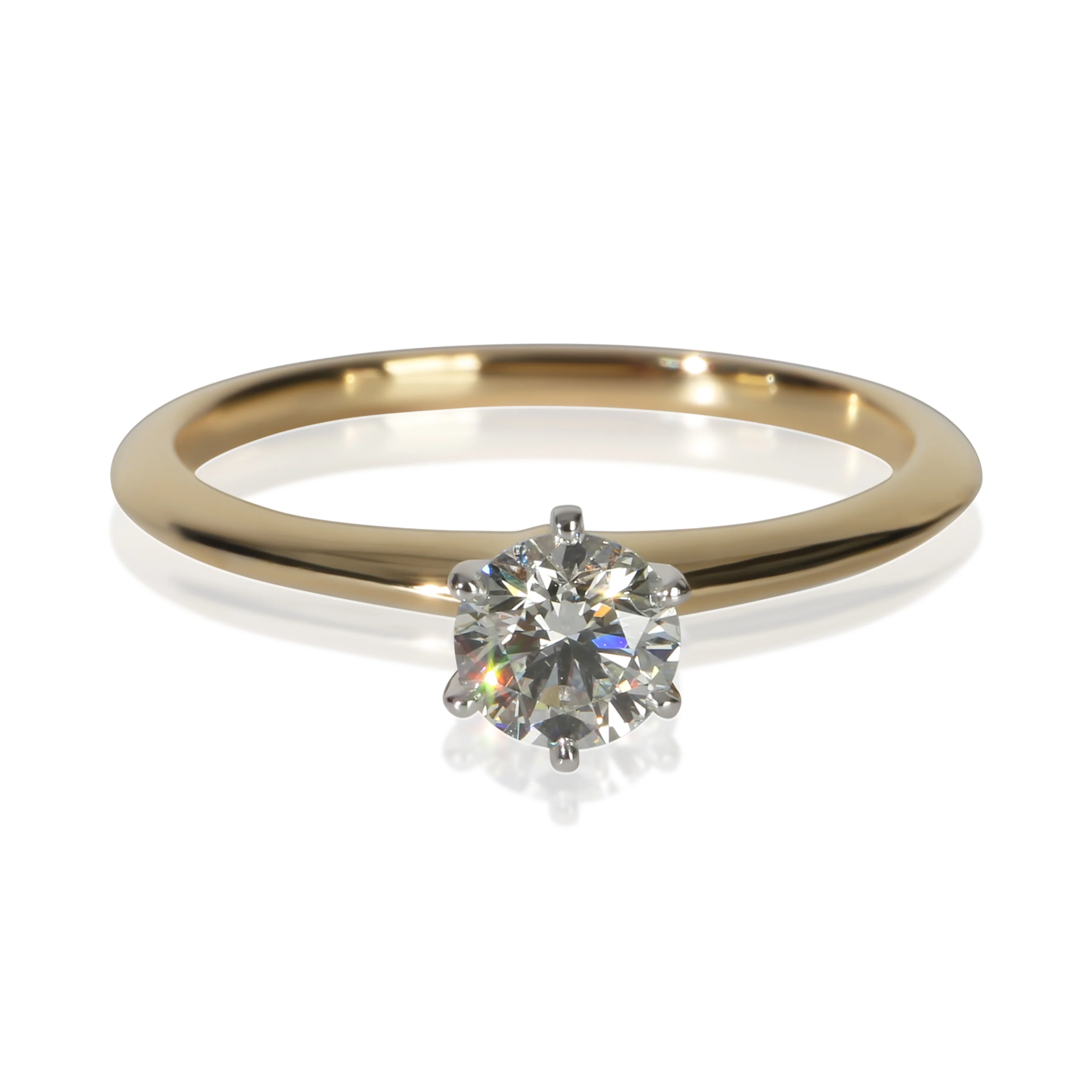 0.51 ct Round Brilliant Diamond Engagement Ring