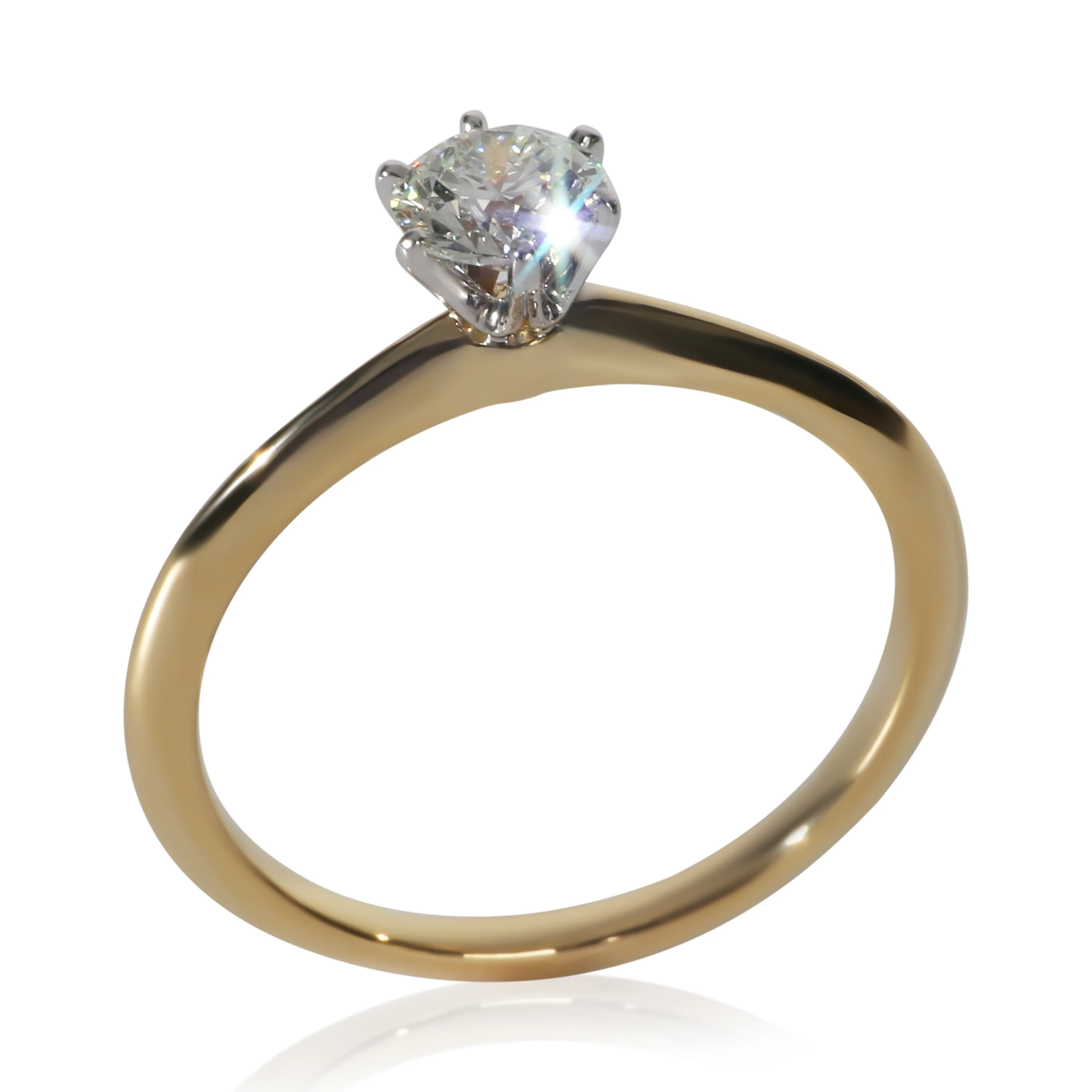 0.51 ct Round Brilliant Diamond Engagement Ring - Image 6