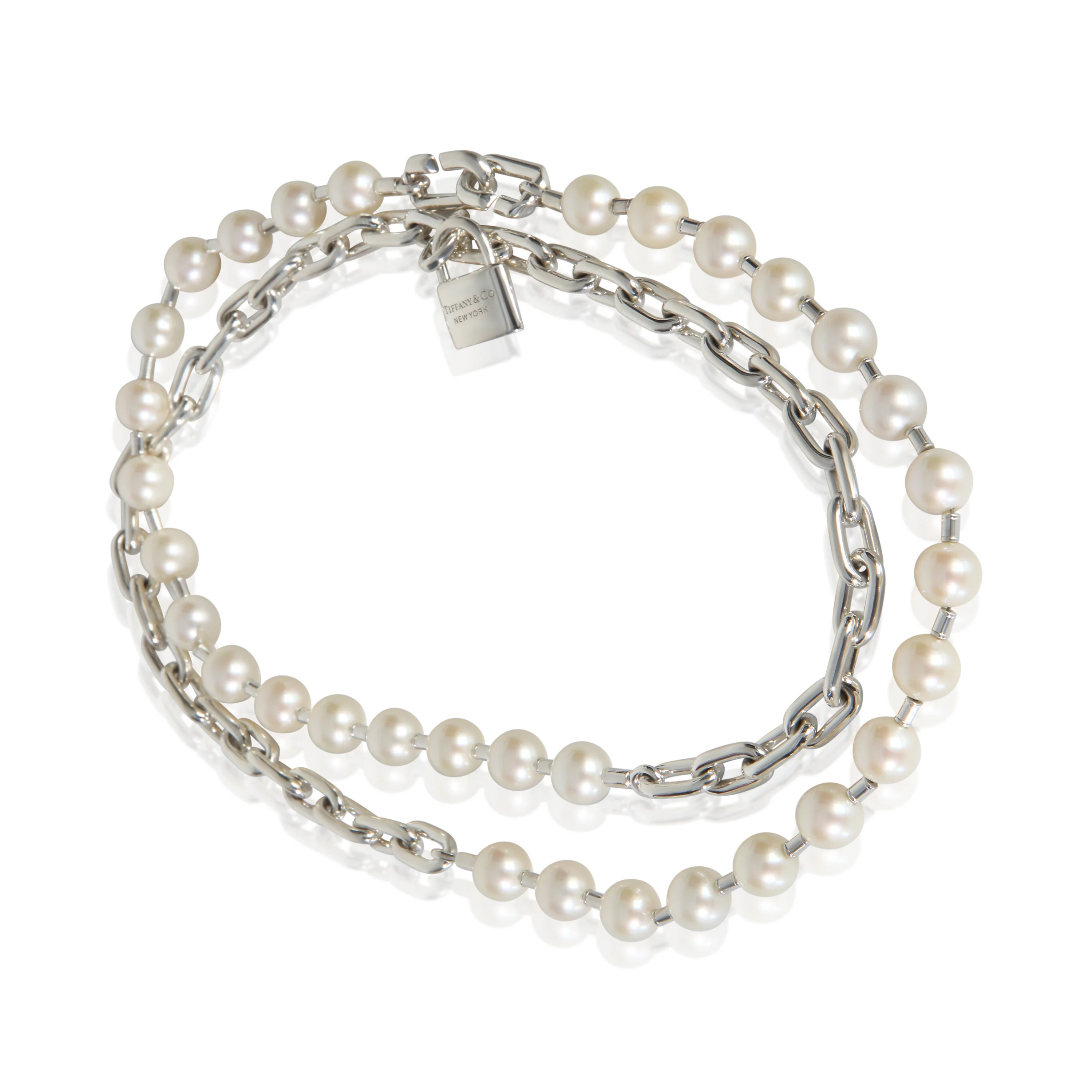 Sterling Silver Pearl HardWear Wrap Necklace - Image 3