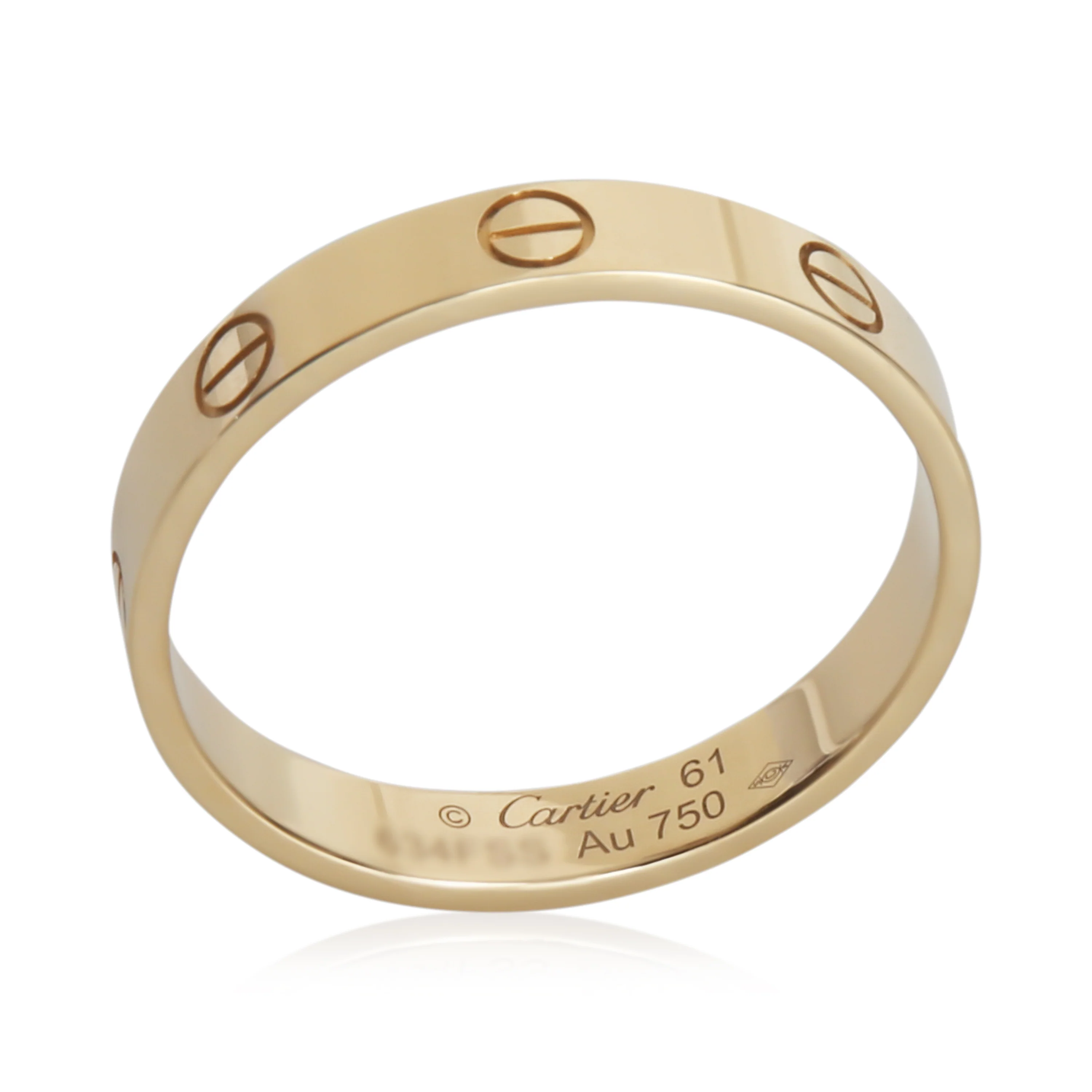 Yellow Gold  Small Model Love Ring - Image 4