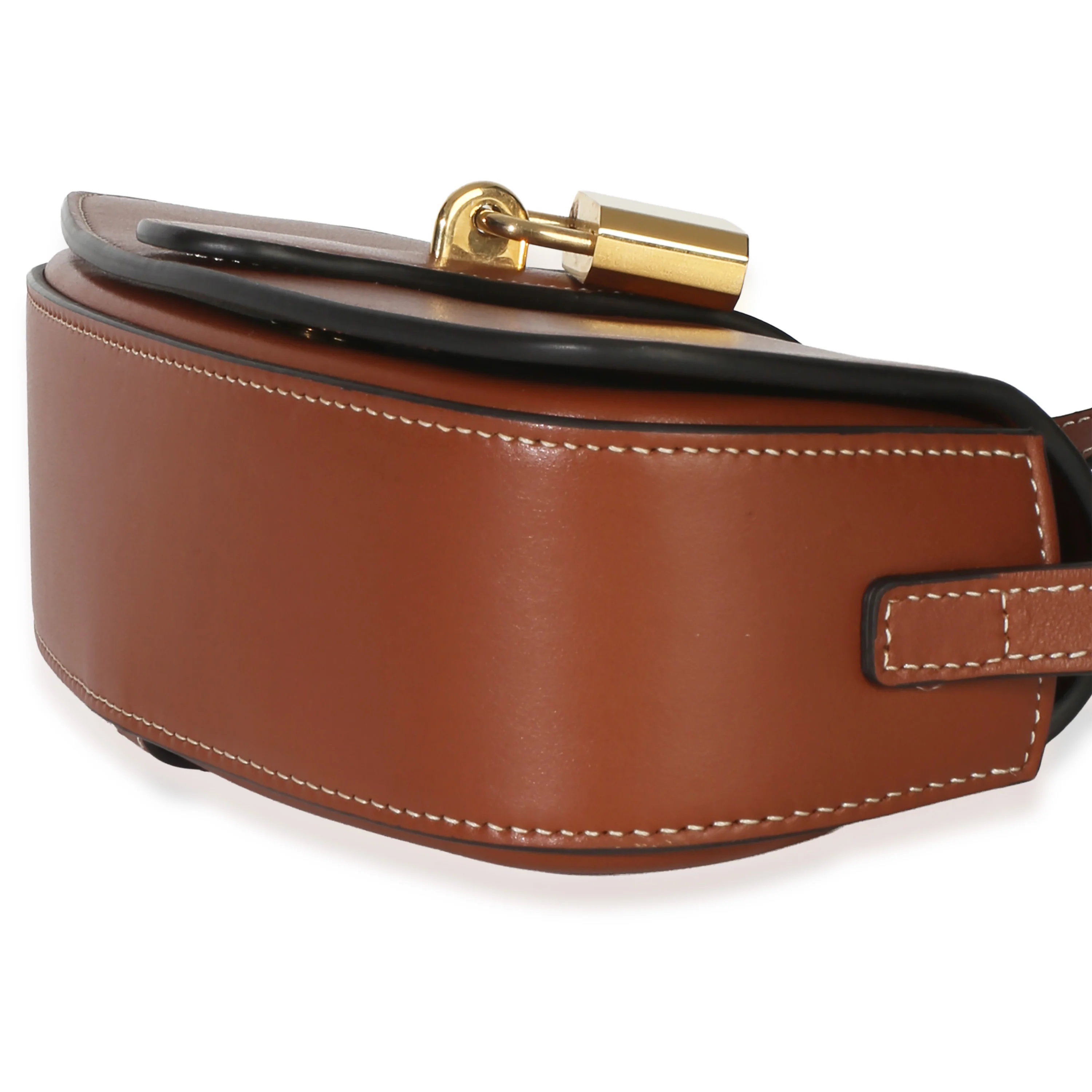 Brown Smooth Calfskin Tabou Clutch On Strap - Image 7