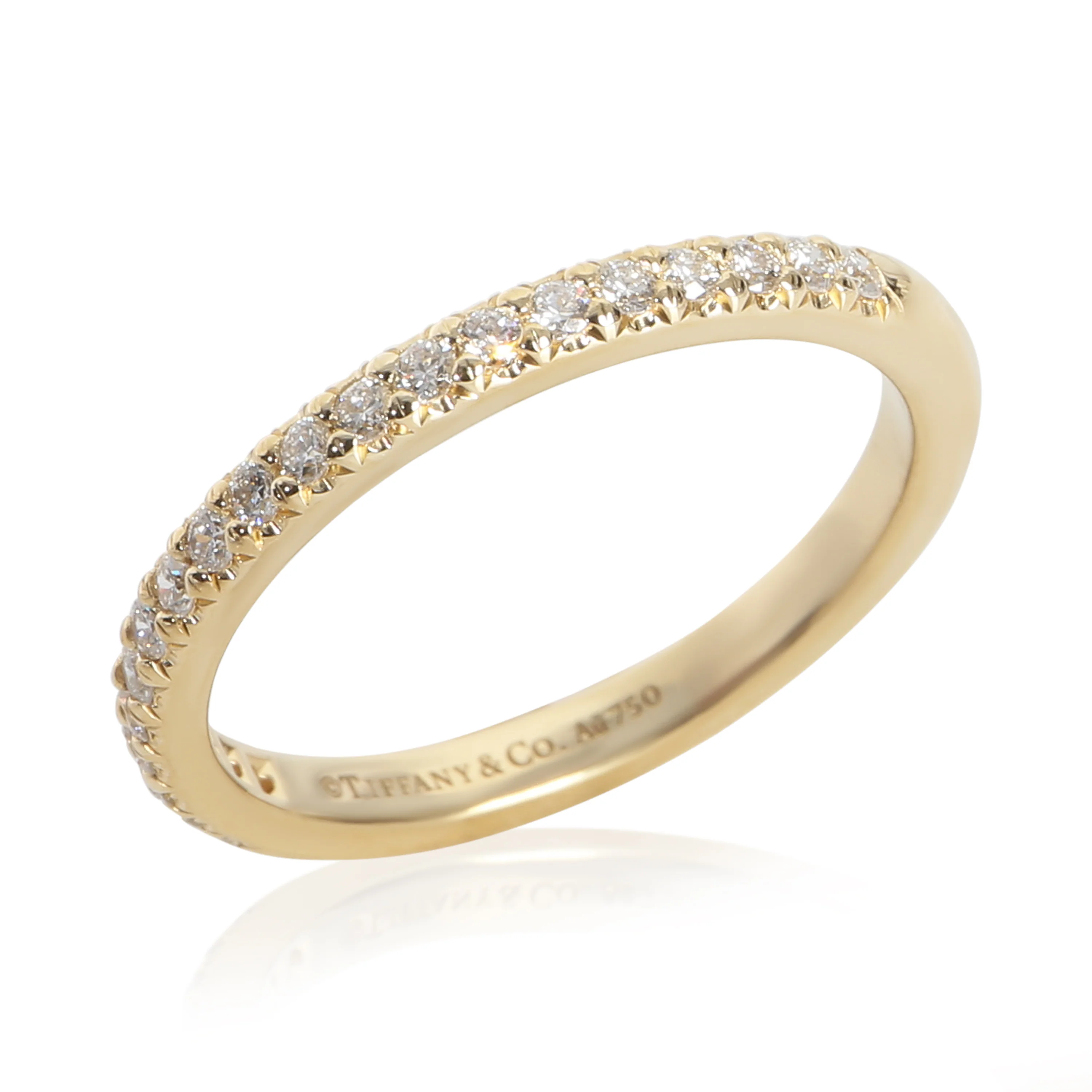 Yellow Gold Diamond Soleste Band - Image 4