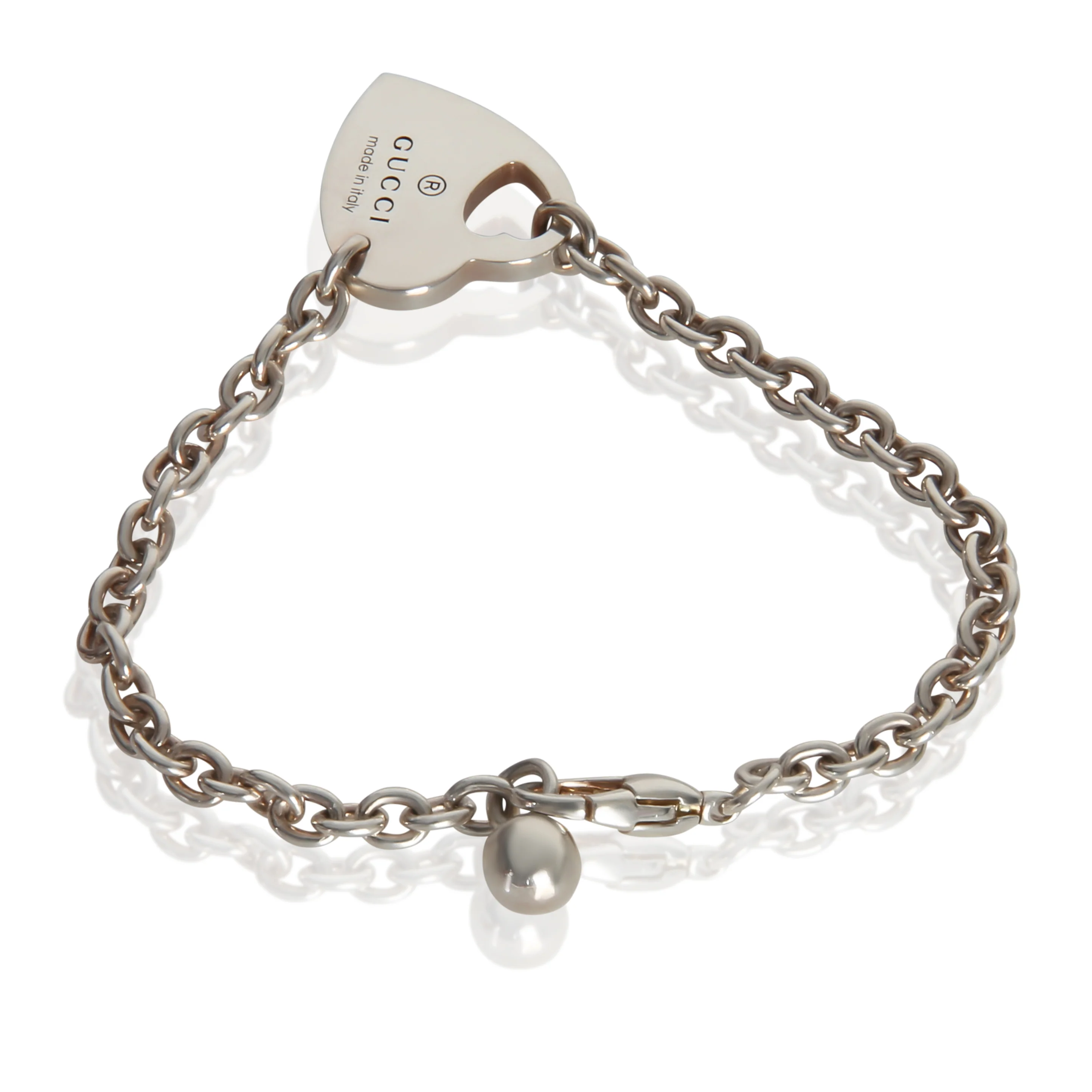 Sterling Silver  Trademark Heart Charm Bracelet - Image 3