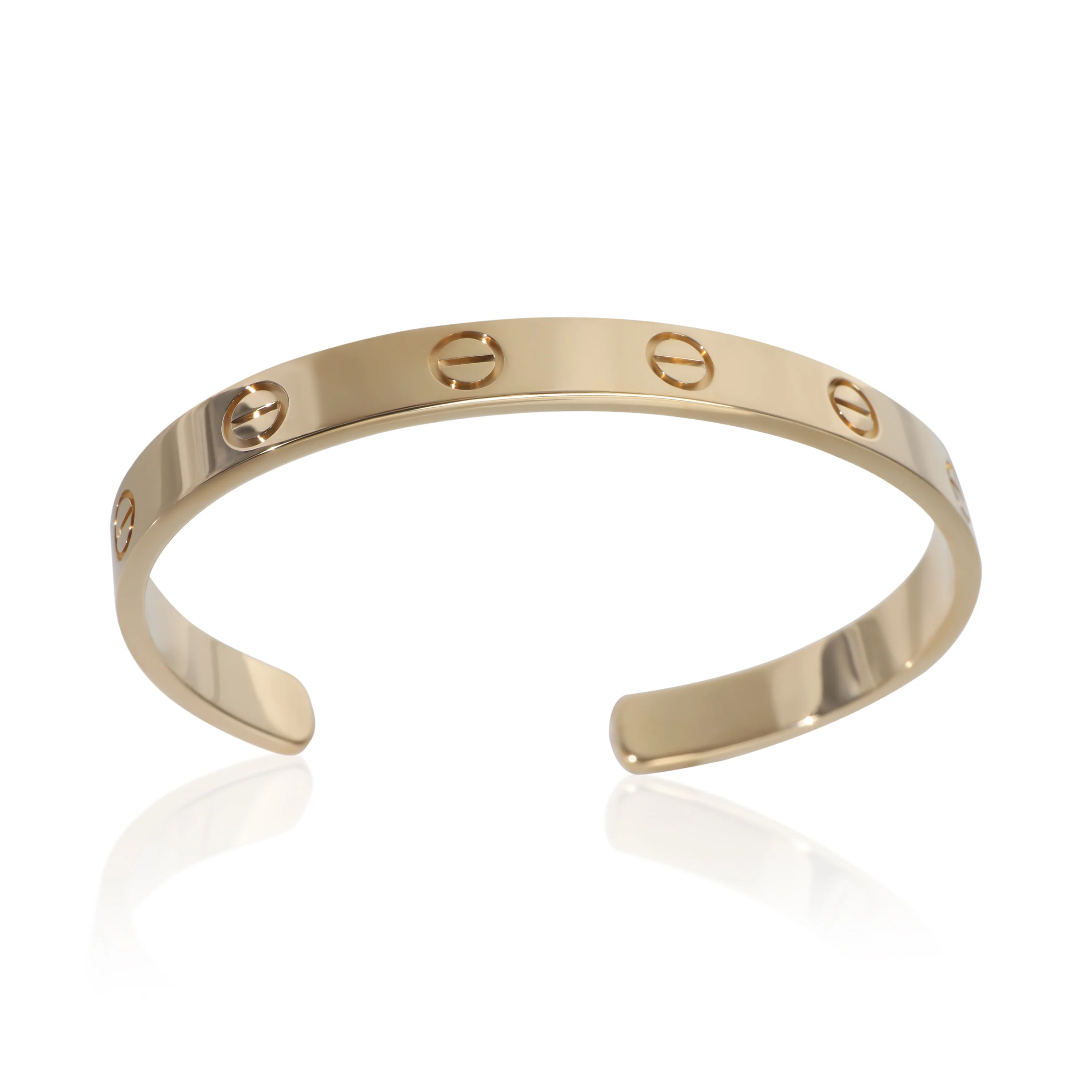 Yellow Gold  Love Cuff Bracelet - Image 6