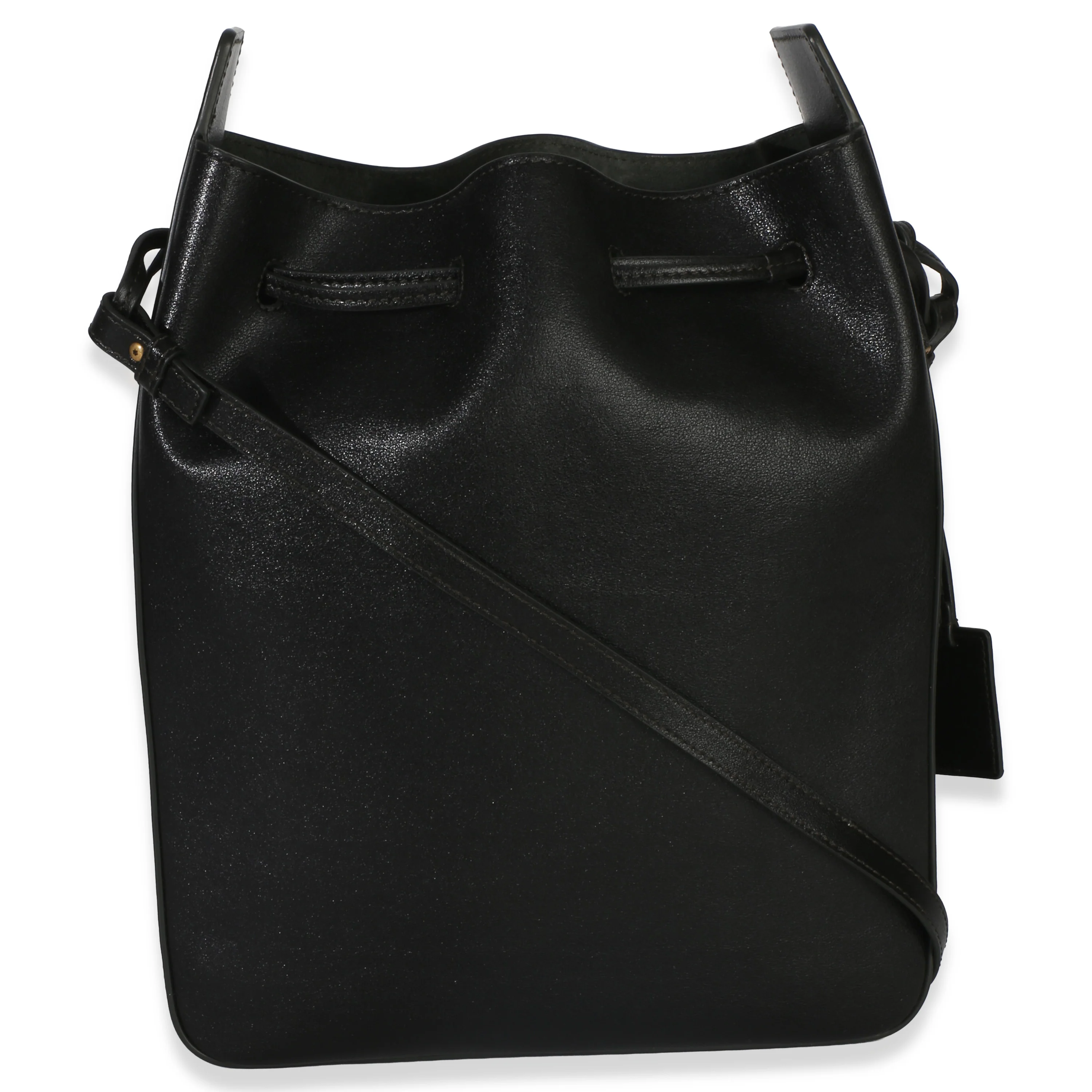 Black Calfskin Small Bucket Bag - Image 4