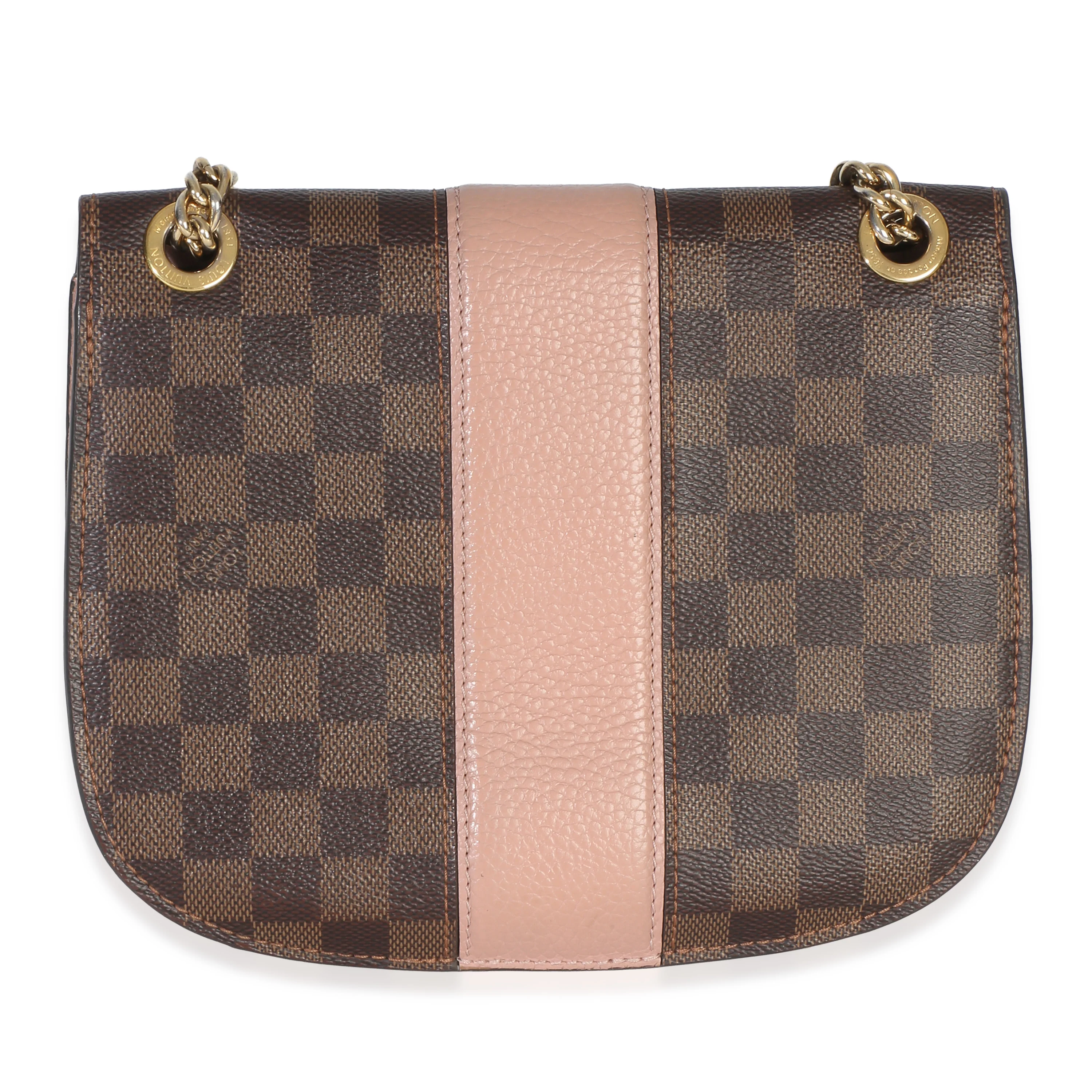 Magnolia Damier Ebene Cuir Taurillon Wight Chain Bag - Image 4
