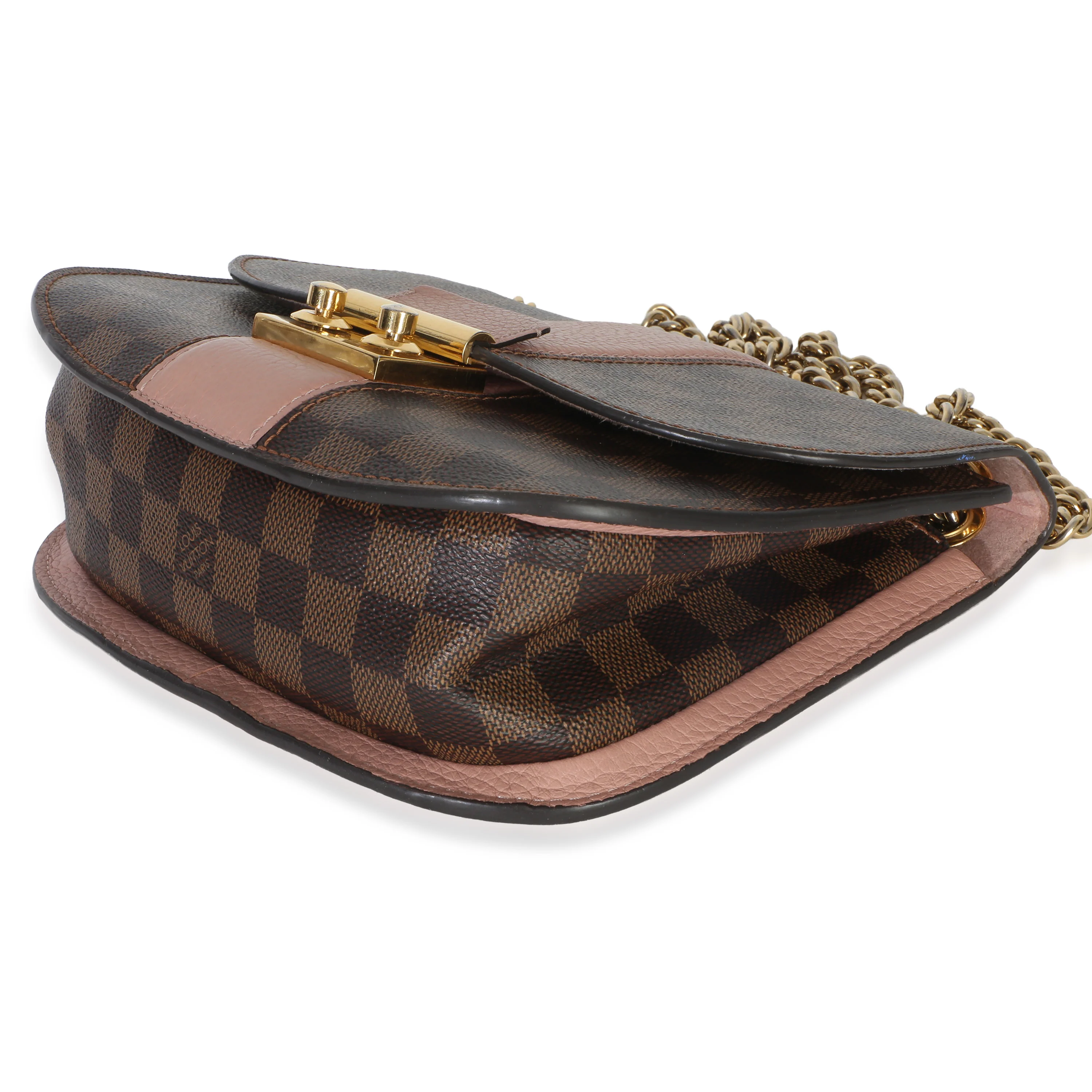 Magnolia Damier Ebene Cuir Taurillon Wight Chain Bag - Image 7