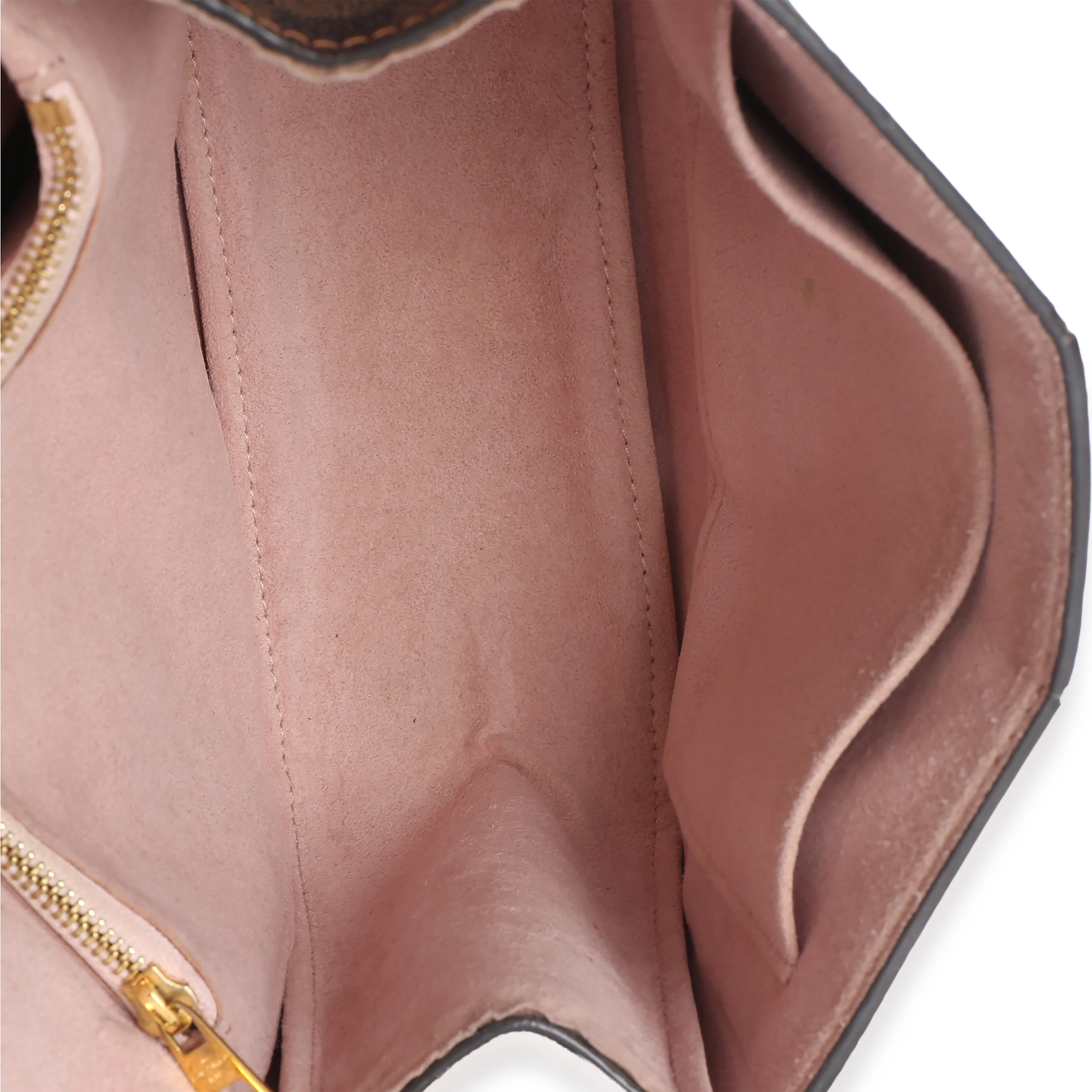 Magnolia Damier Ebene Cuir Taurillon Wight Chain Bag - Image 9