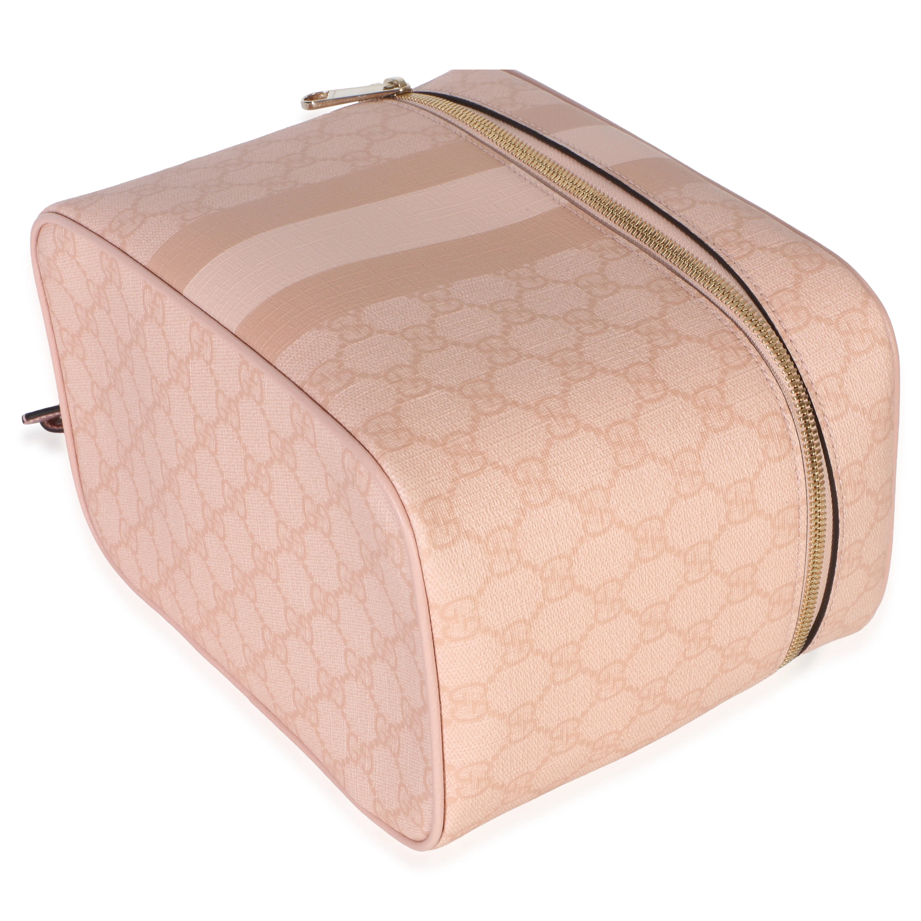 Light Pink GG Supreme Monogram Dollar Calfskin Medium Savoy Vanity Case - Image 7