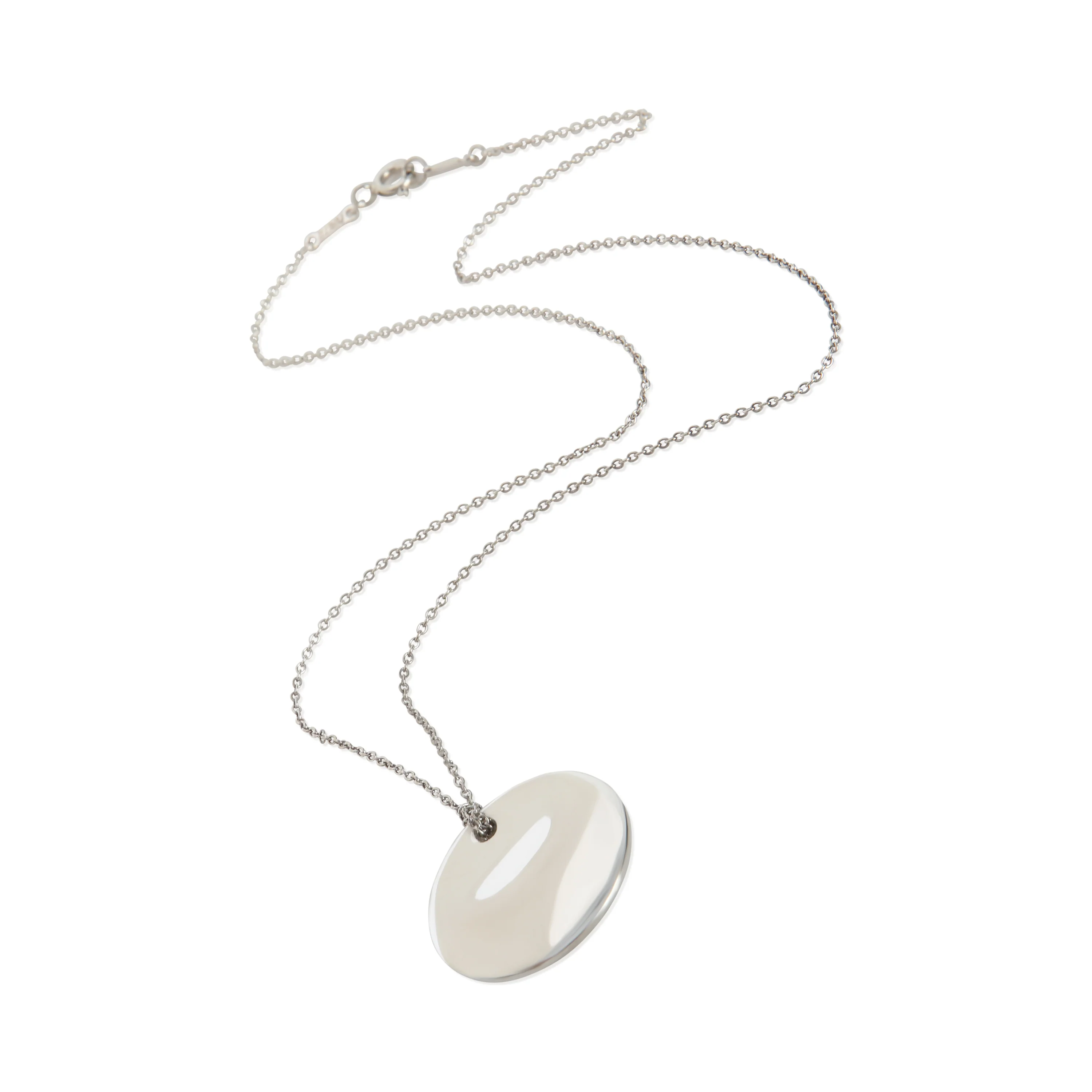 Sterling Silver  Elsa Peretti Round Disc Pendant - Image 4