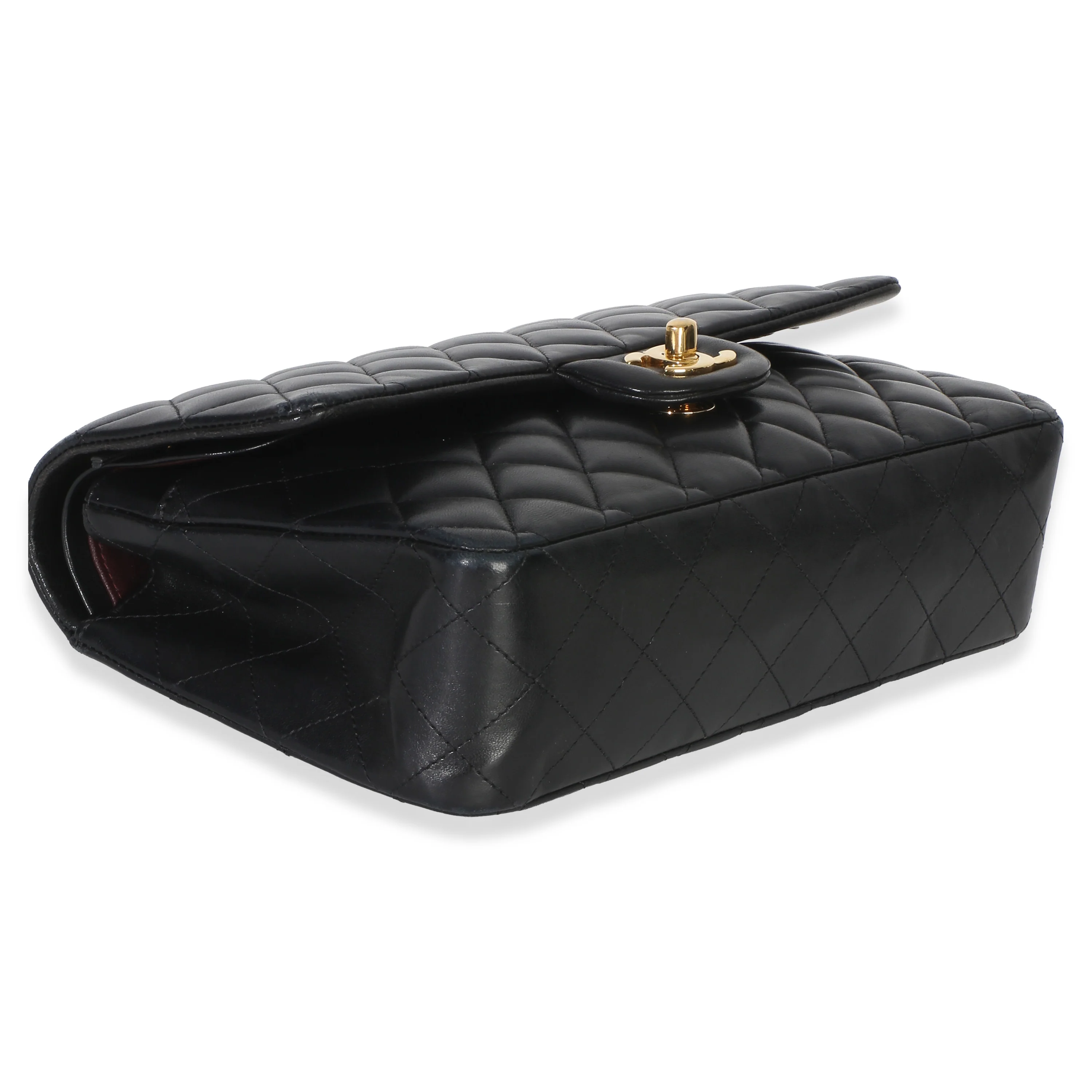 Black Quilted Lambskin Medium Classic Double Flap Bag - Image 6