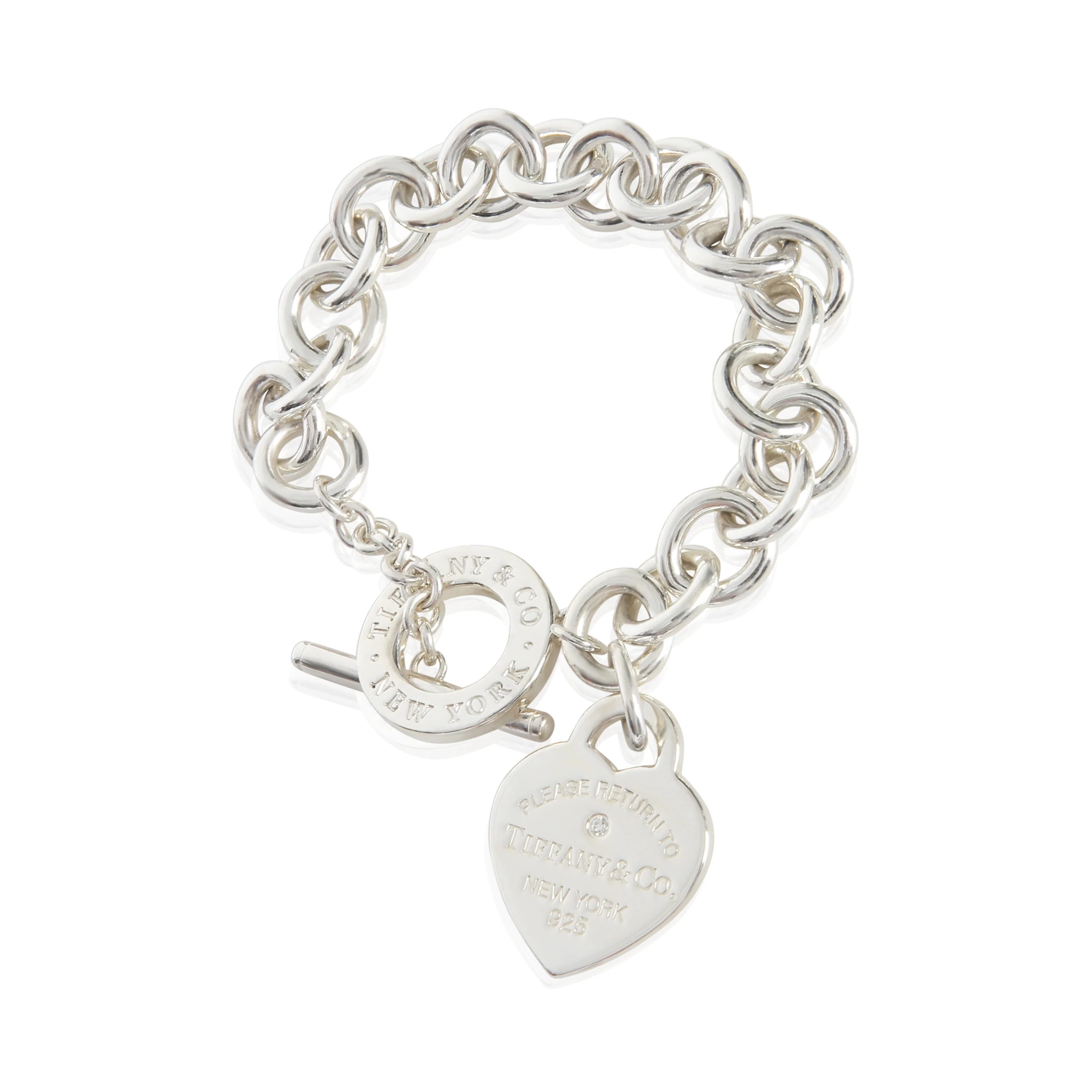 Sterling Silver Diamond Return To Tiffany Bracelet - Image 2