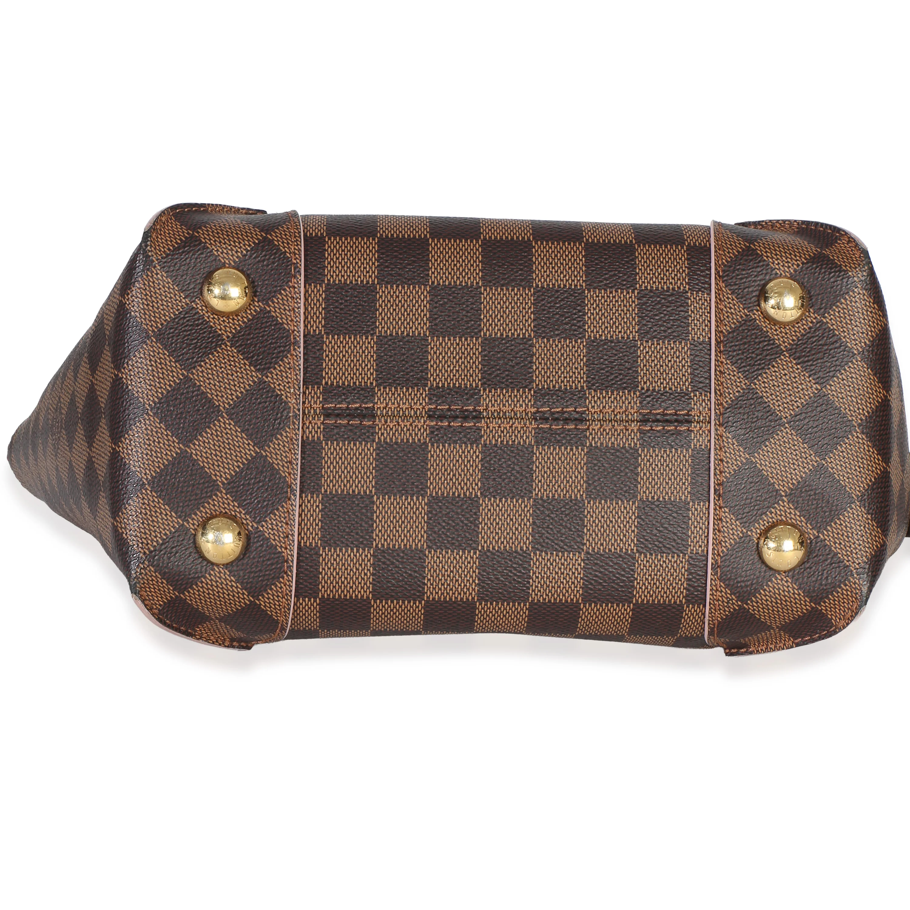Rose Ballerine Damier Ebene Canvas Caissa PM Tote - Image 5