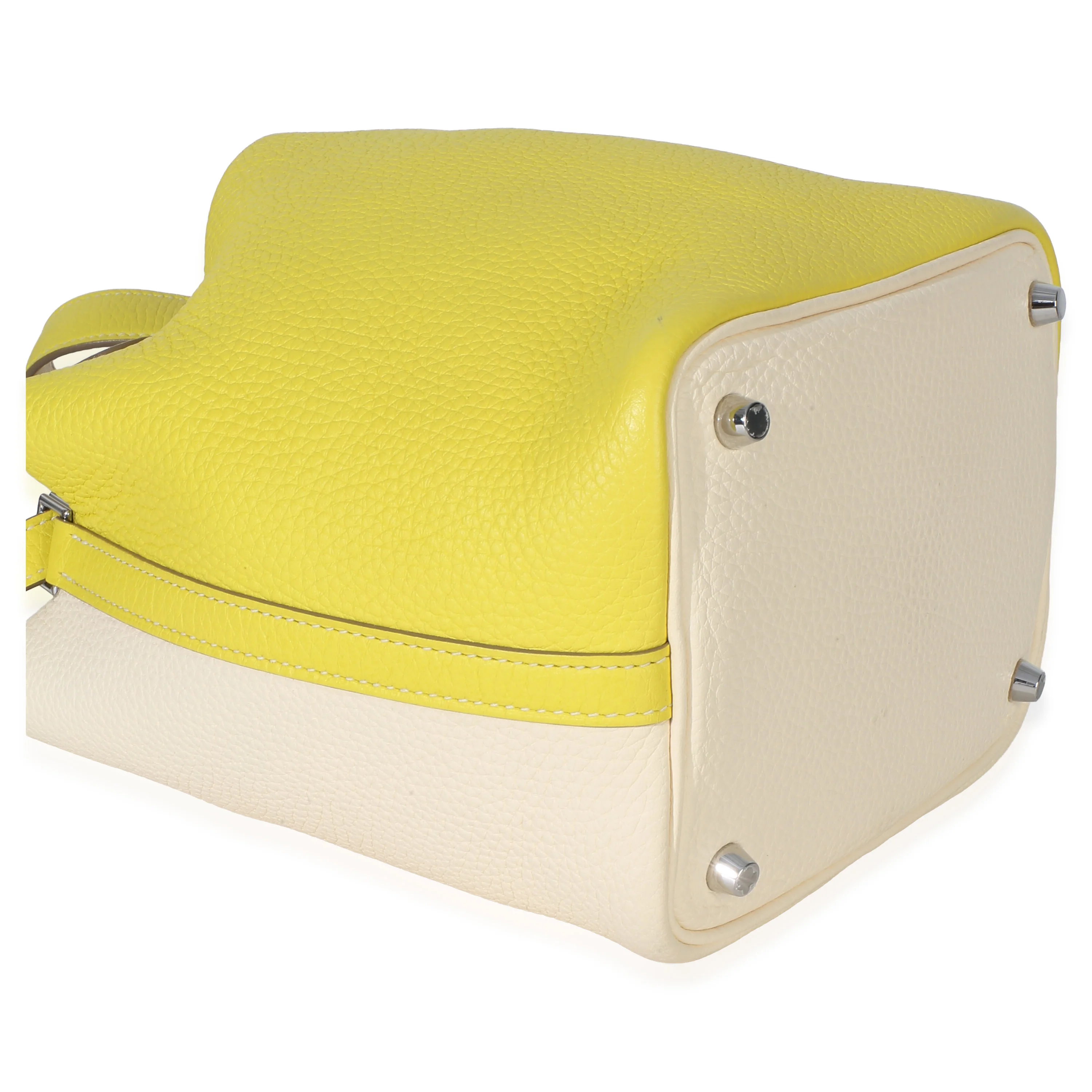 Clemence Bi-Color Lime Nata Picotin Lock 18 PHW - Image 6
