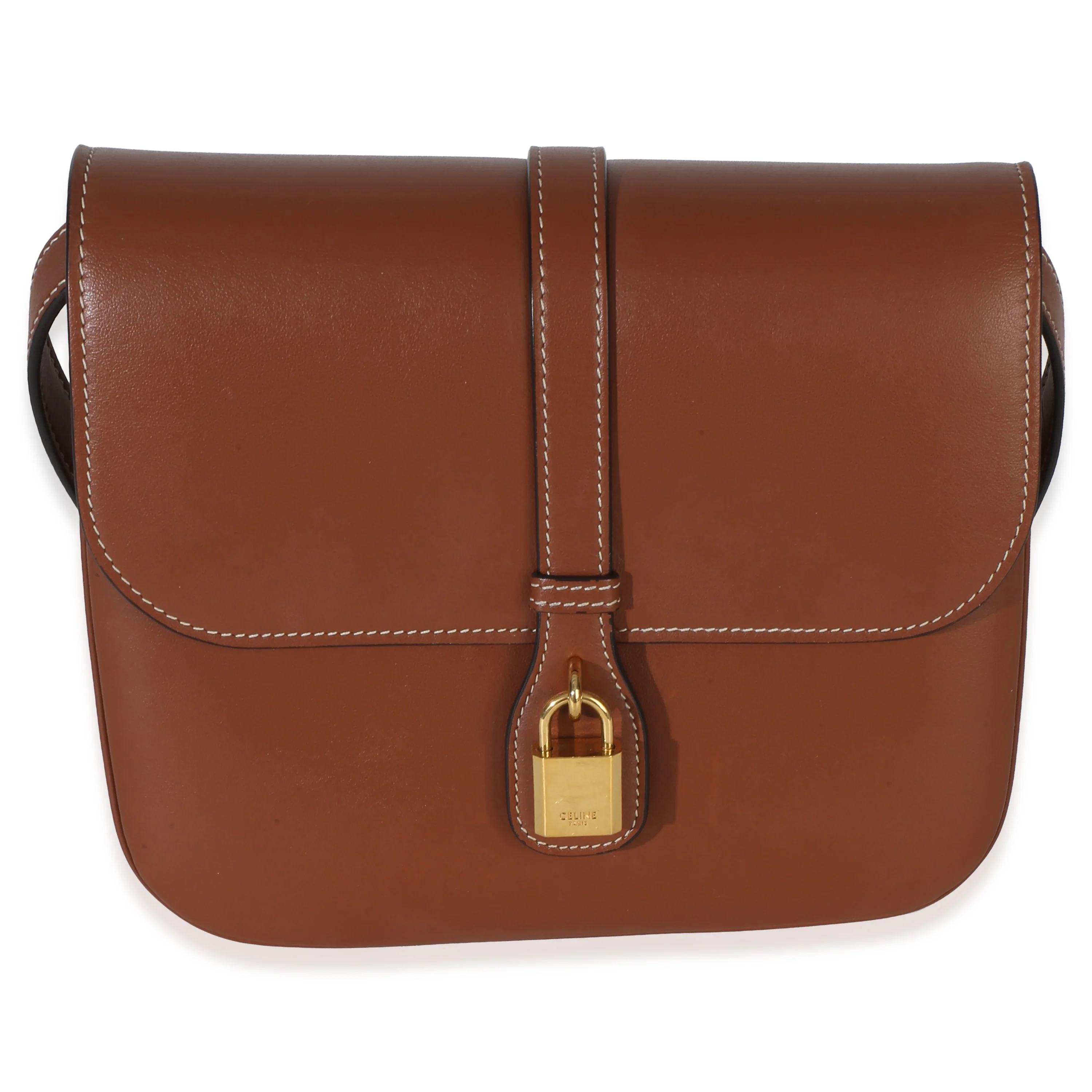 Tan Smooth Calfskin Tabou Medium Flap Bag - Image 2