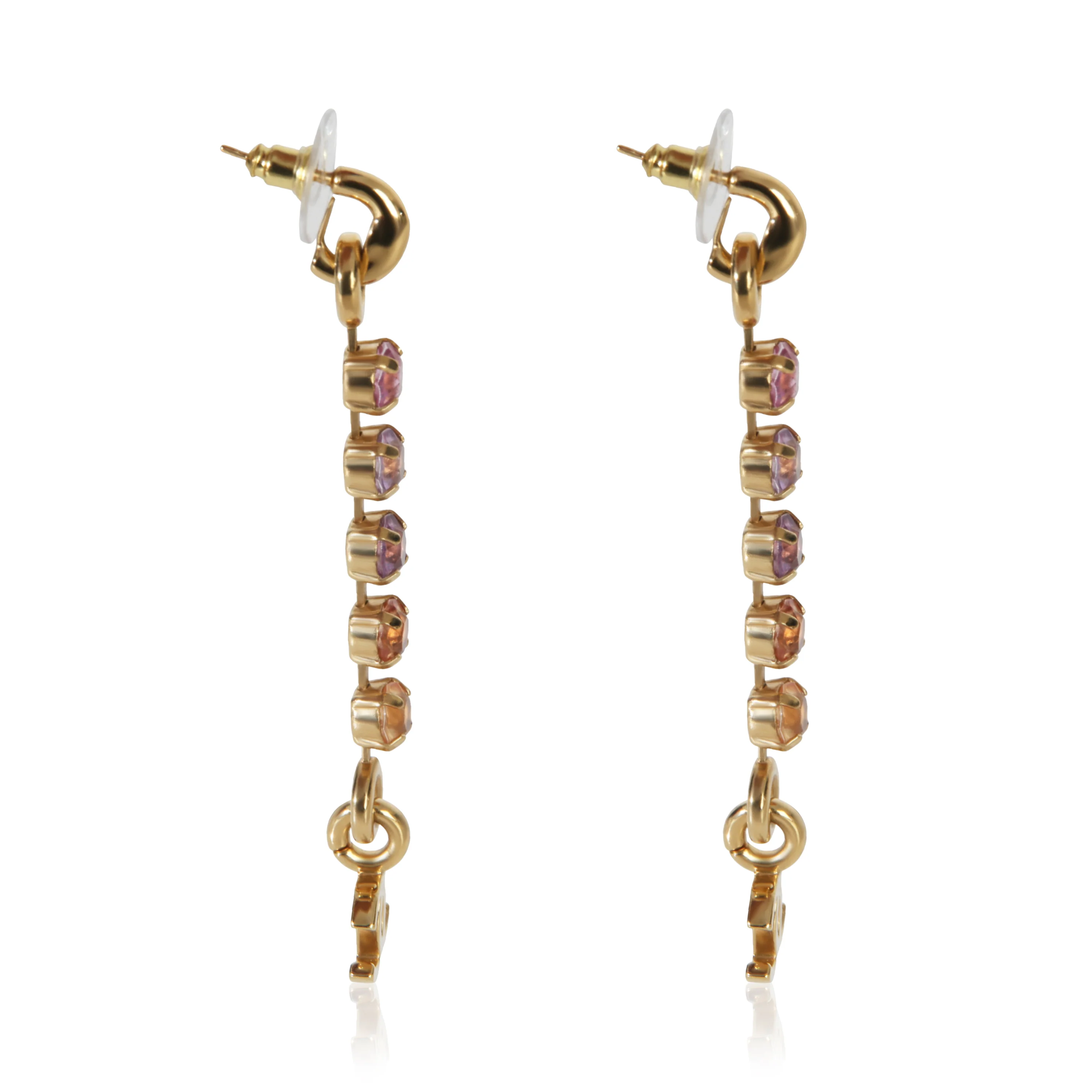 Gold-Plated 2024 Rainbow CC Earrings - Image 2