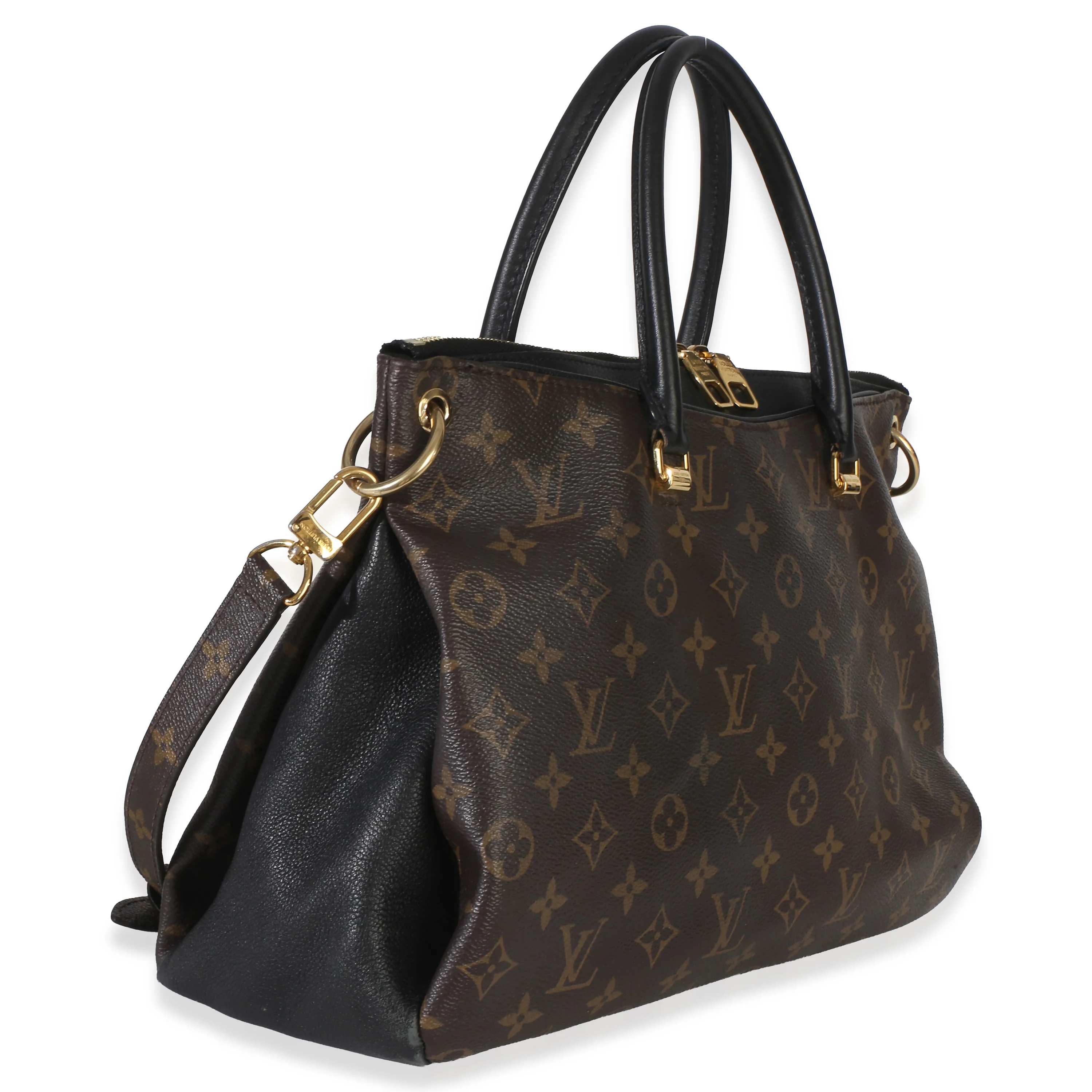 Black Monogram Canvas Pallas Tote MM - Image 3