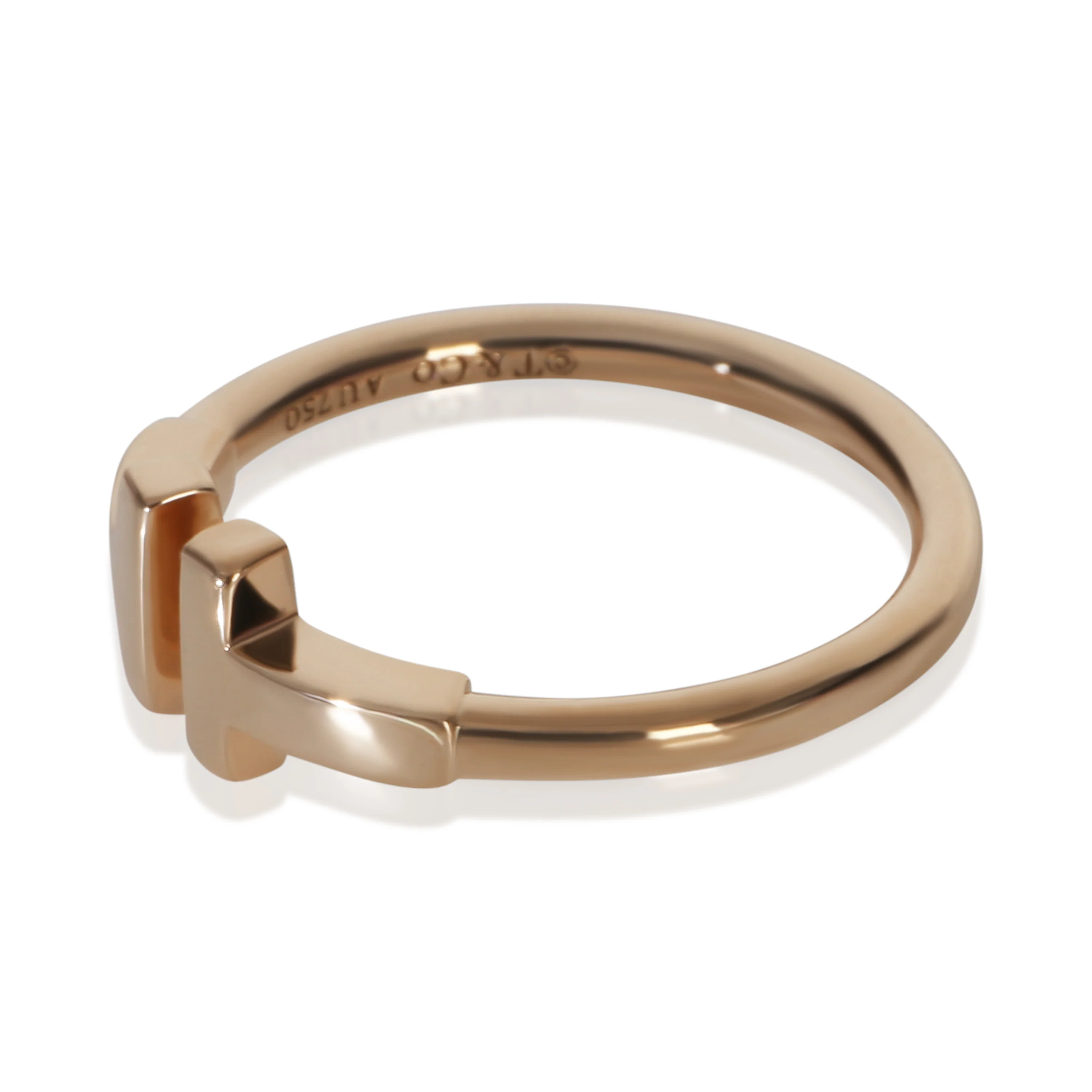 Rose Gold  Tiffany T Wire Ring - Image 3