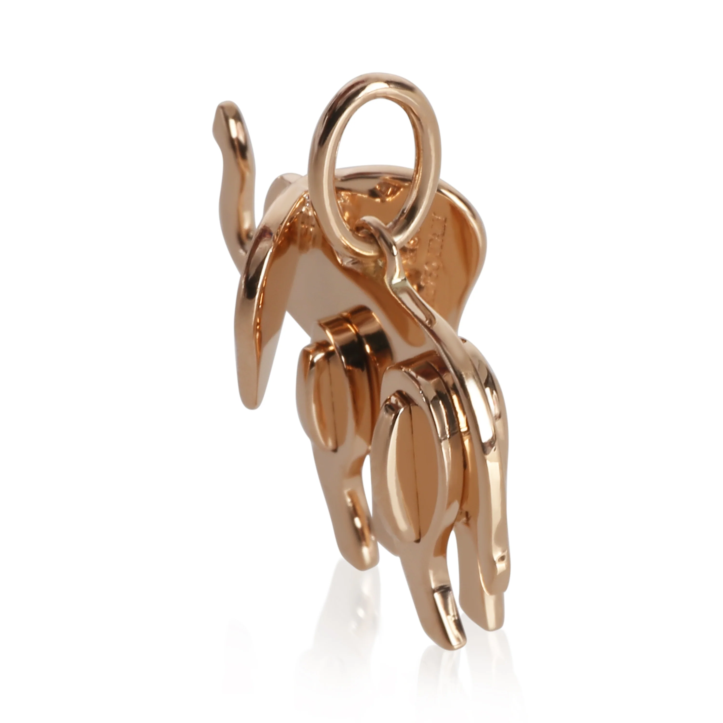 Rose Gold  Save The Wild Elephant Charm - Image 2
