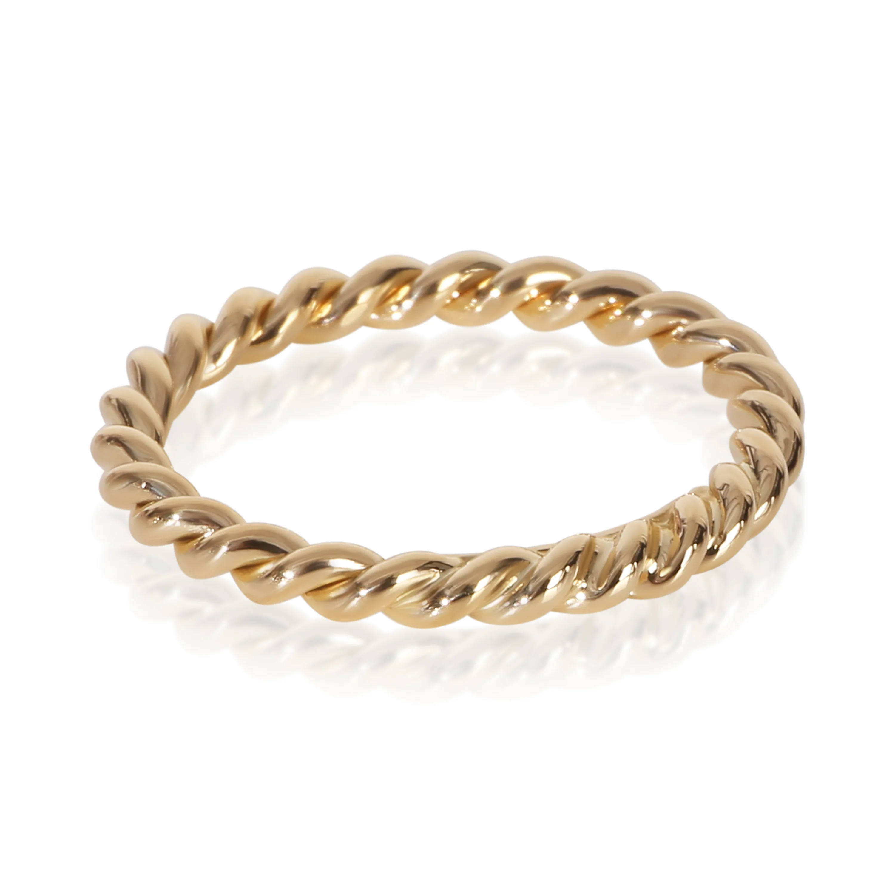 Yellow Gold  Twisted Rope Band - Image 3