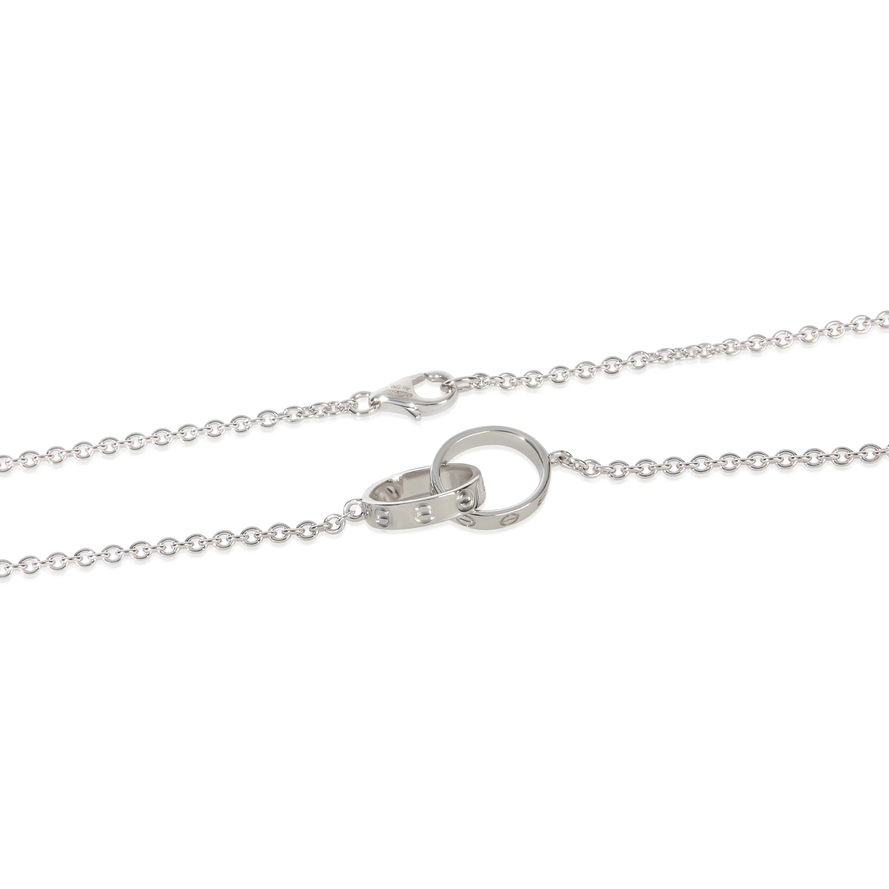 White Gold  Love Necklace - Image 2