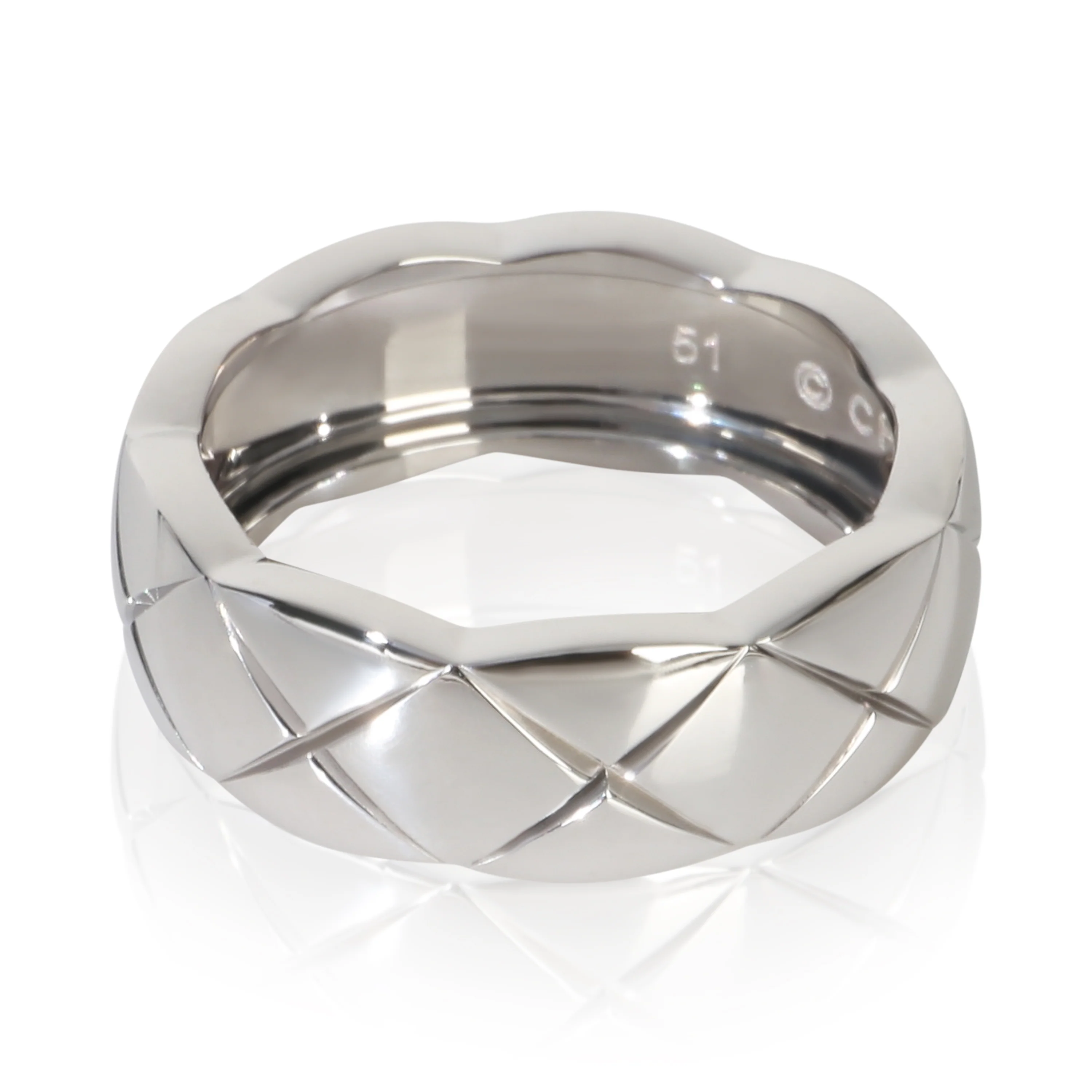 White Gold  Small Model Coco Crush Ring - Image 2
