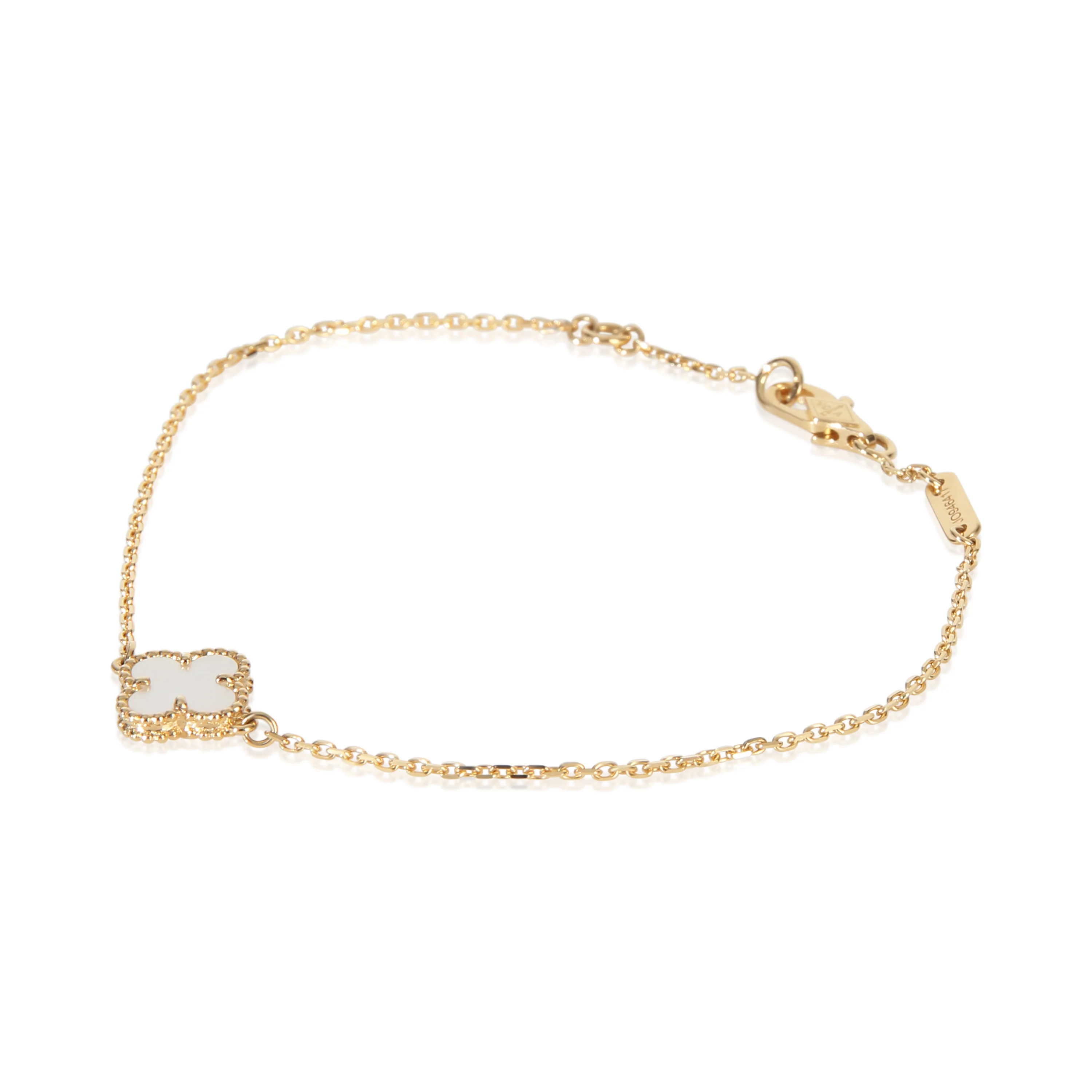 Yellow Gold Mother Of Pearl Sweet Alhambra Bracelet - Image 2