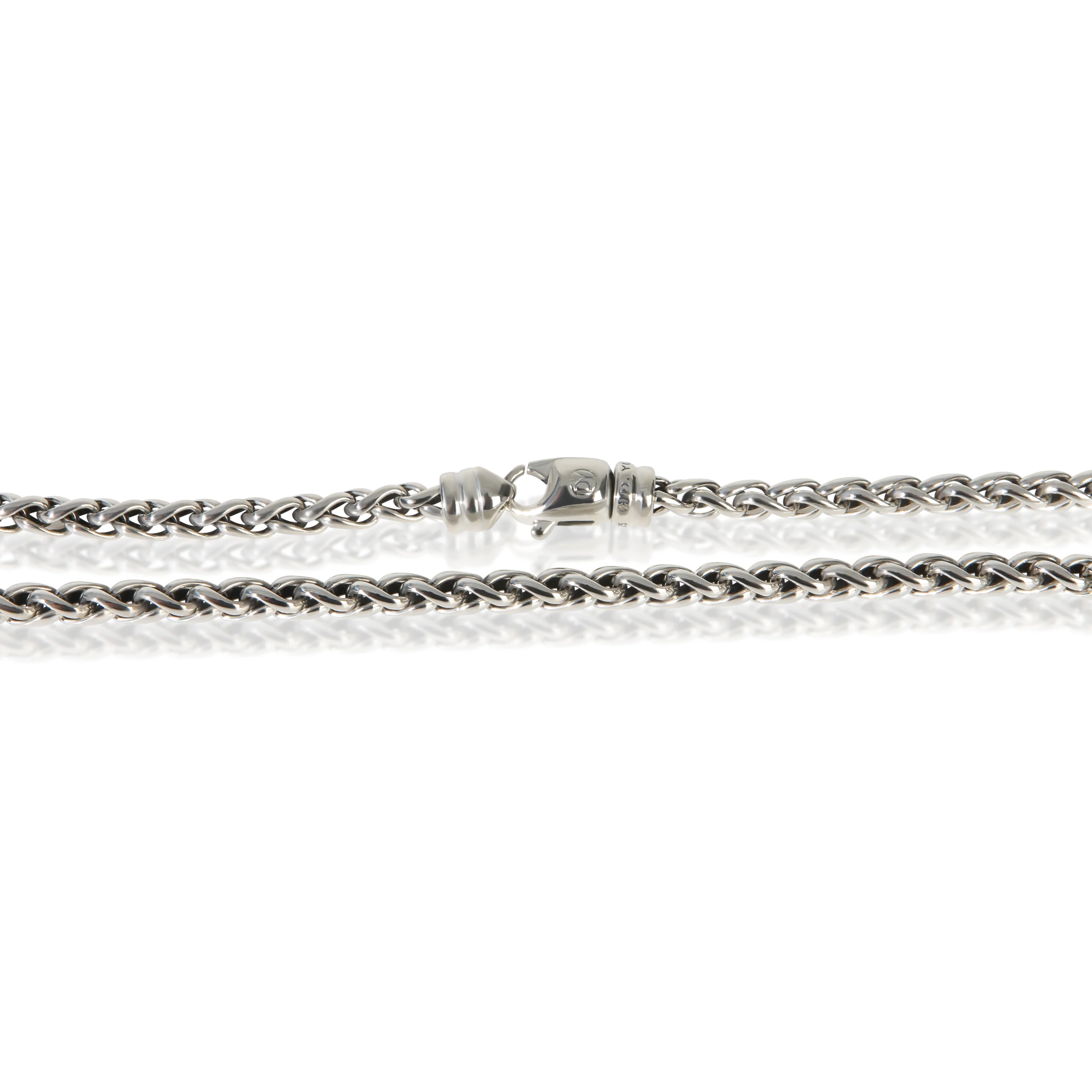 Sterling Silver  Wheat Chain Necklace - Image 2