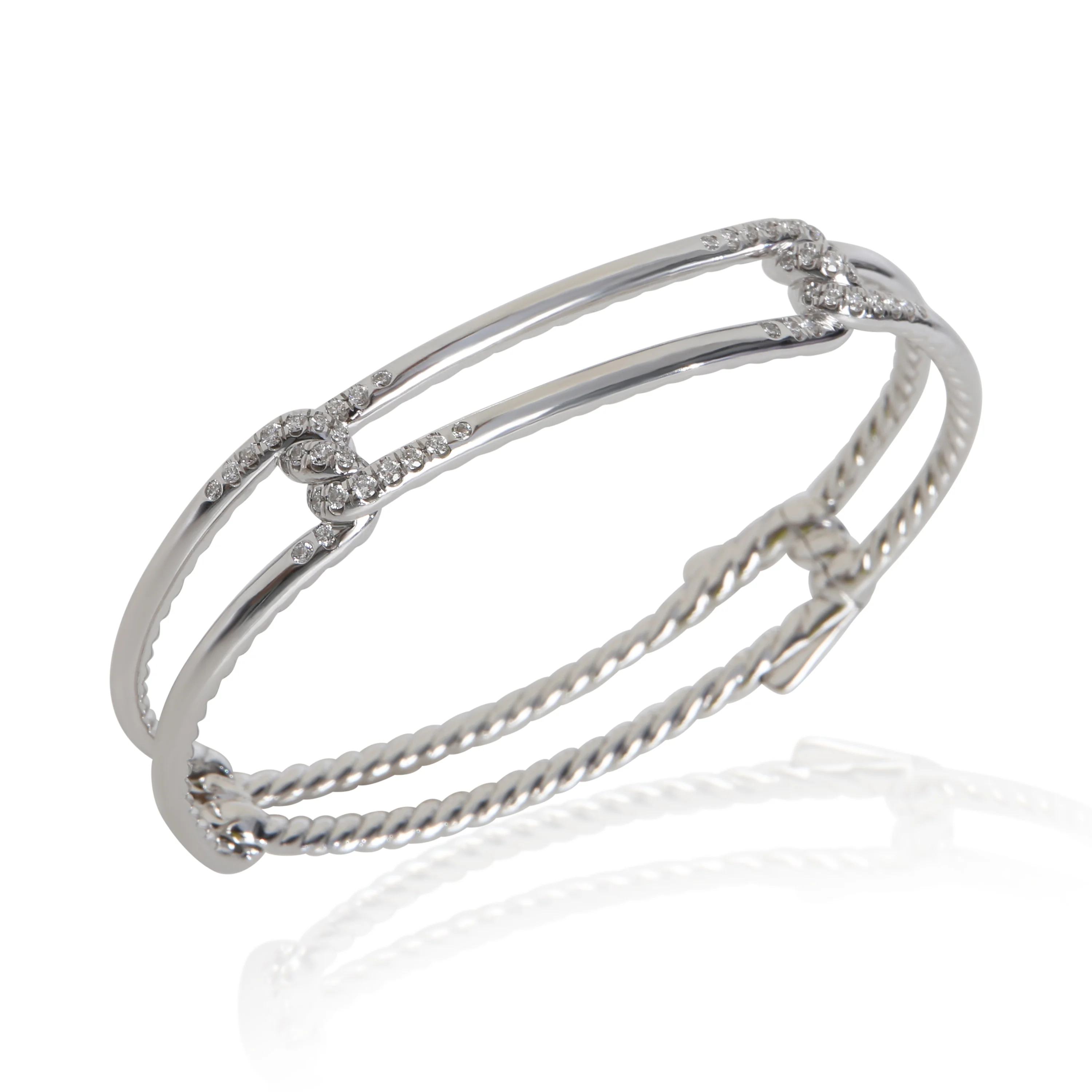 White Gold Diamond Continuance Bracelet - Image 4