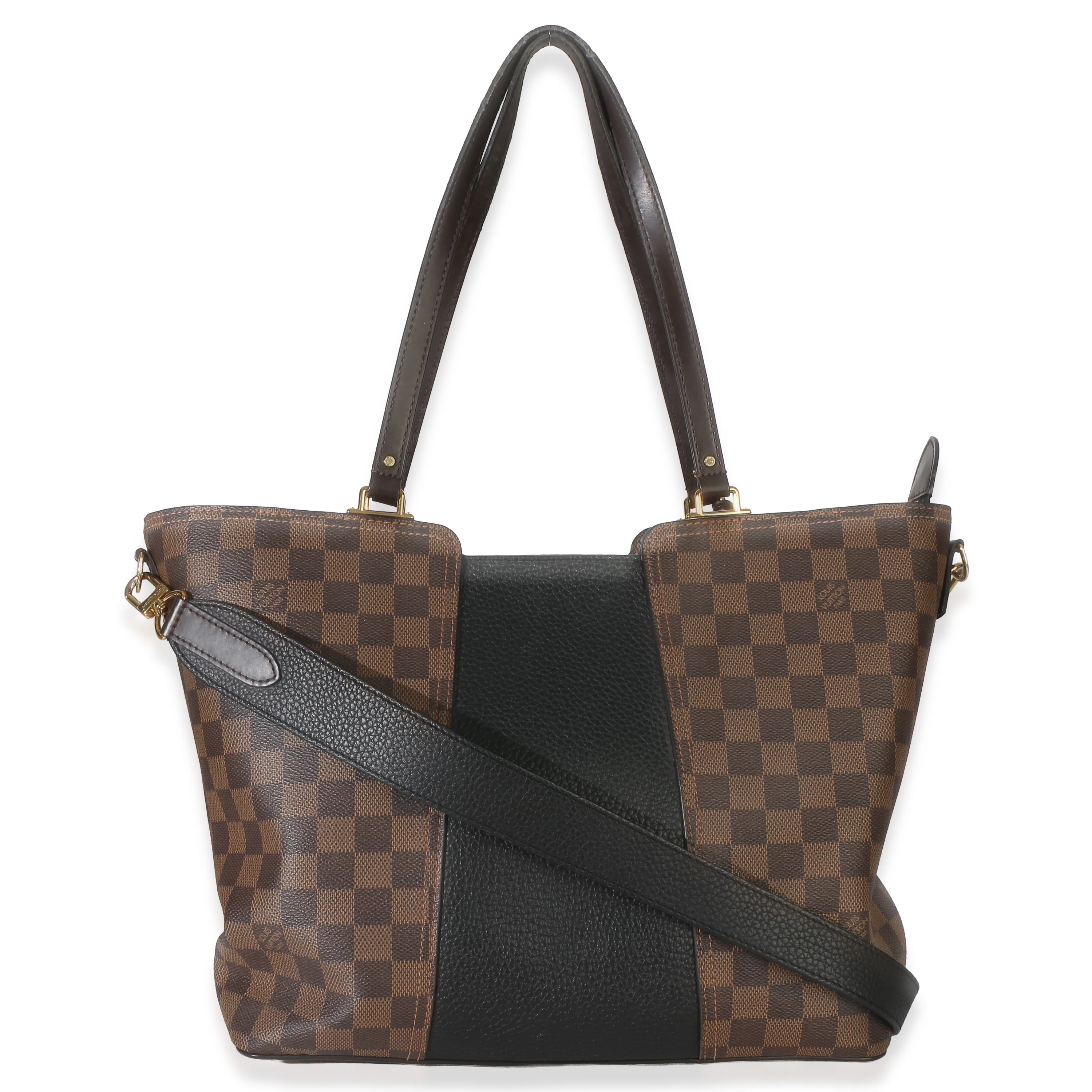 Canvas Damier Ebene Taurillon Jersey Tote - Image 4