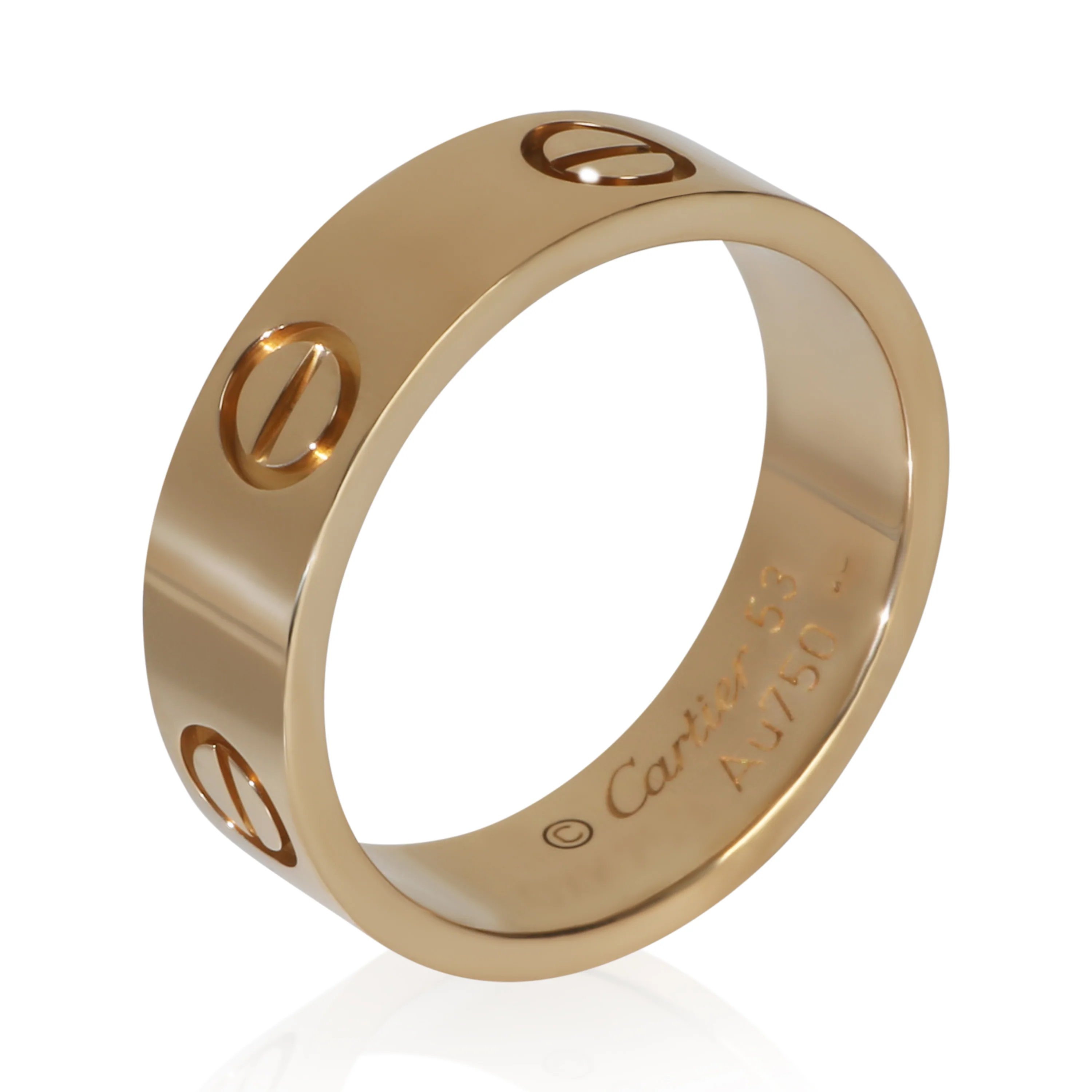 Yellow Gold  Love Ring - Image 3