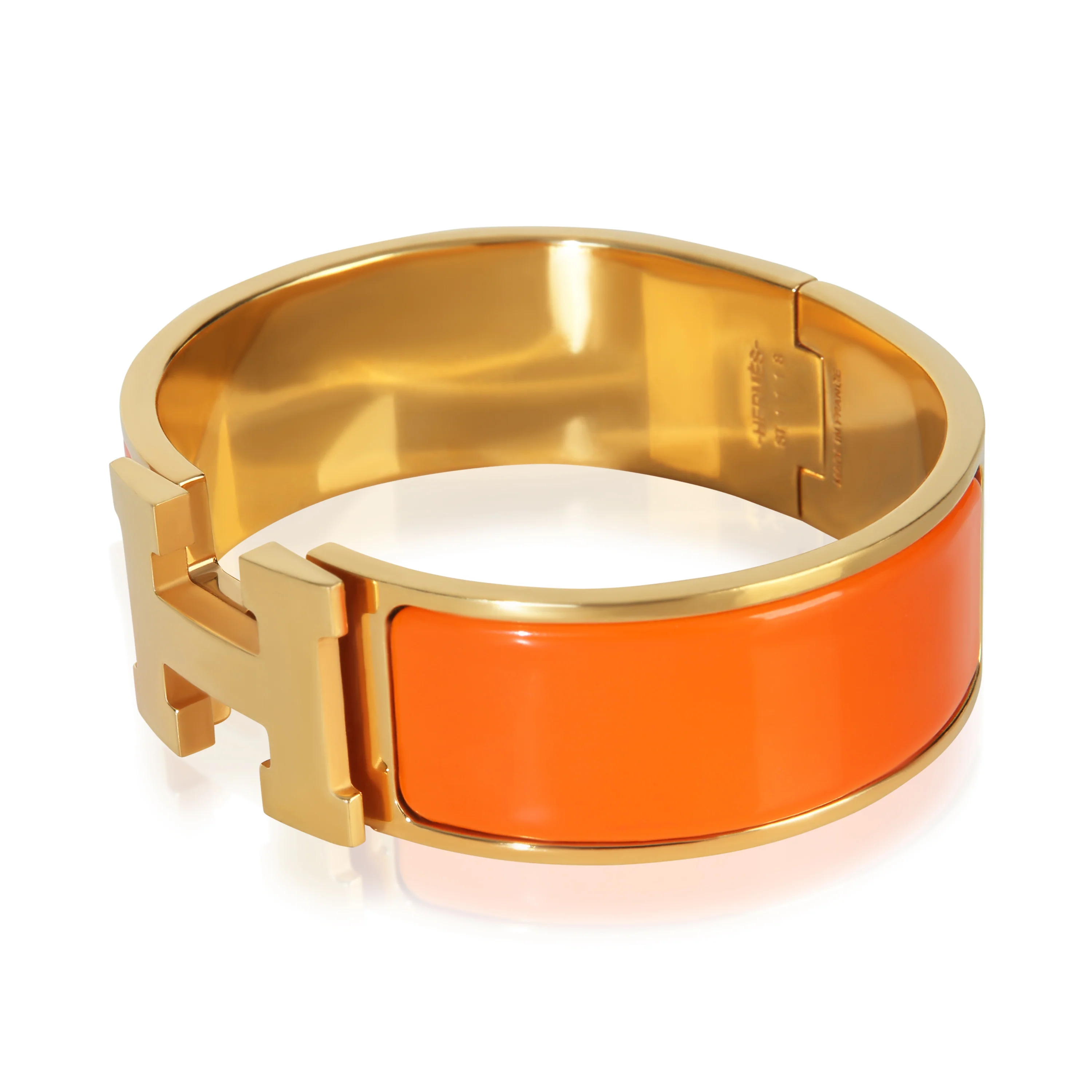 Gold-Plated  Clic Clac In Orange Fruite Bracelet - Image 3