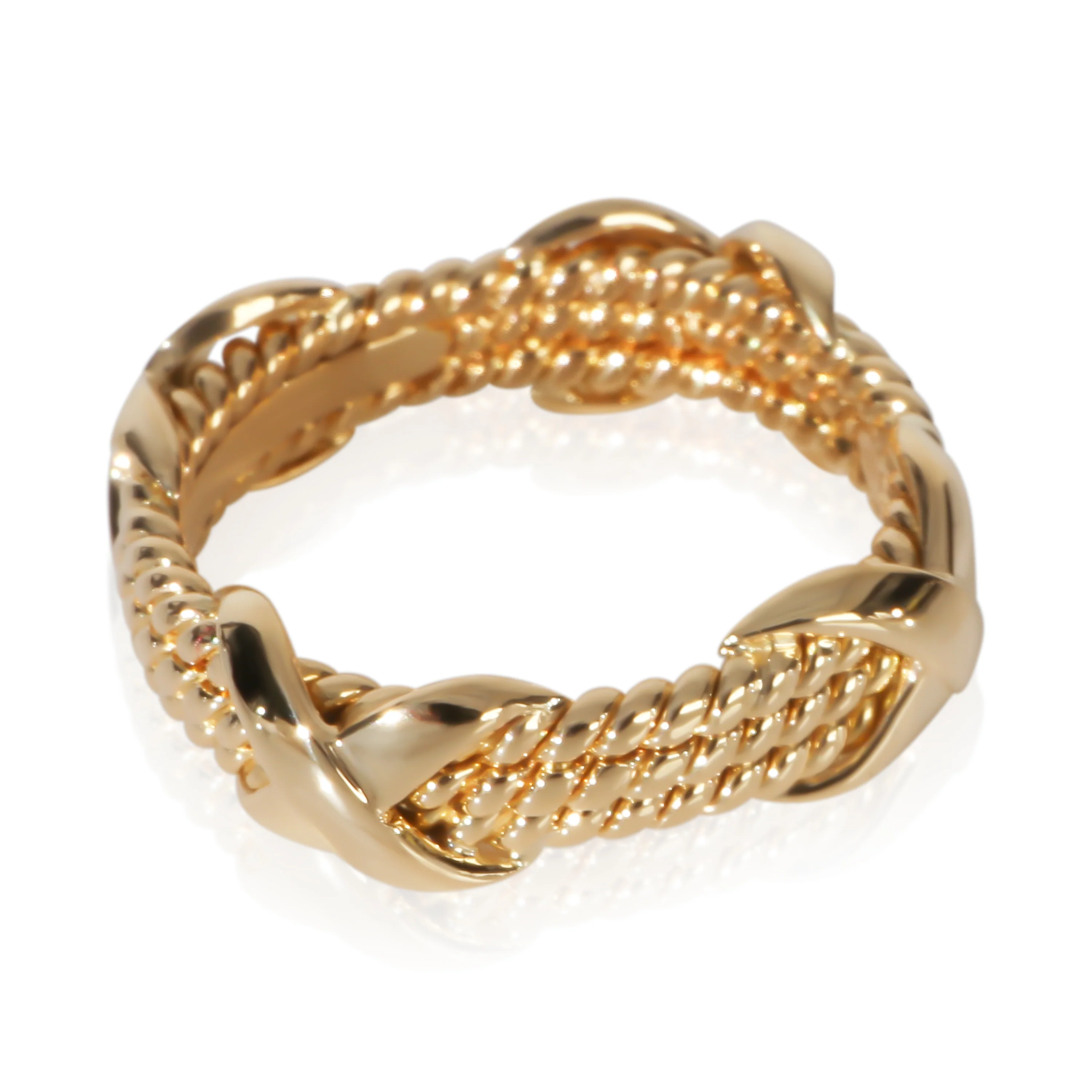 Yellow Gold  Schlumberger X Ring - Image 3