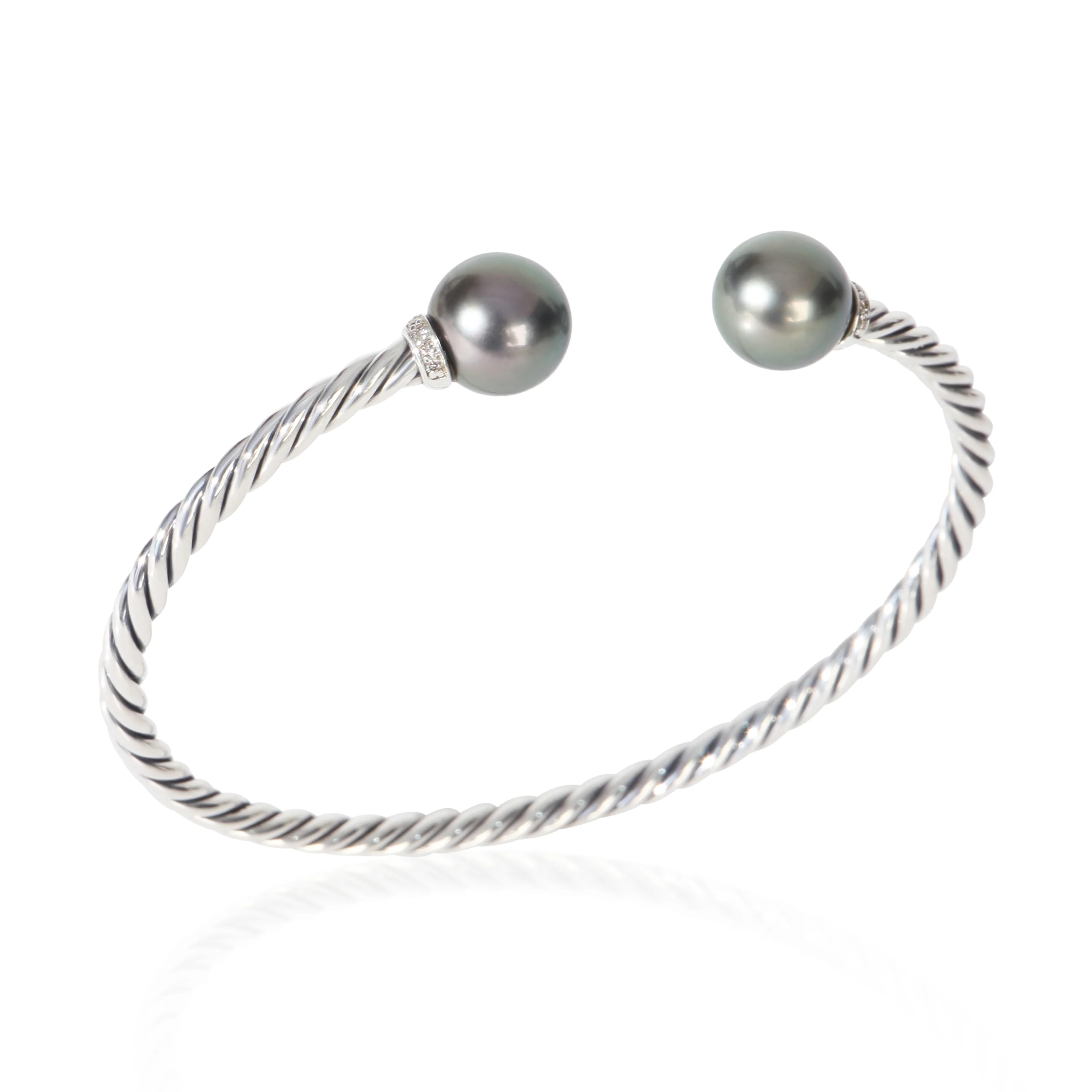 Sterling Silver Diamond Solari Bracelet - Image 4