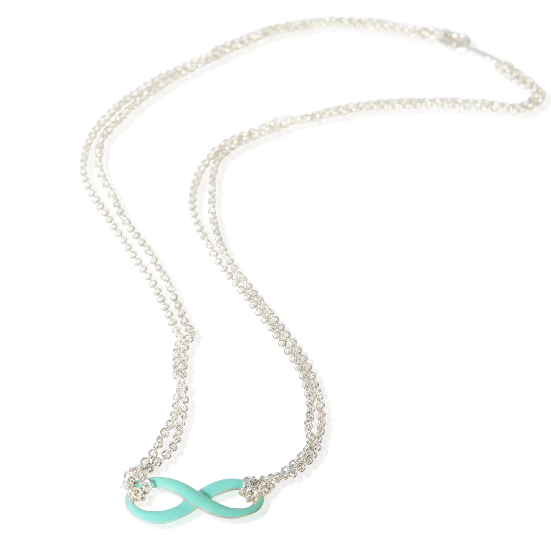 Sterling Silver  Infinity Necklace - Image 3