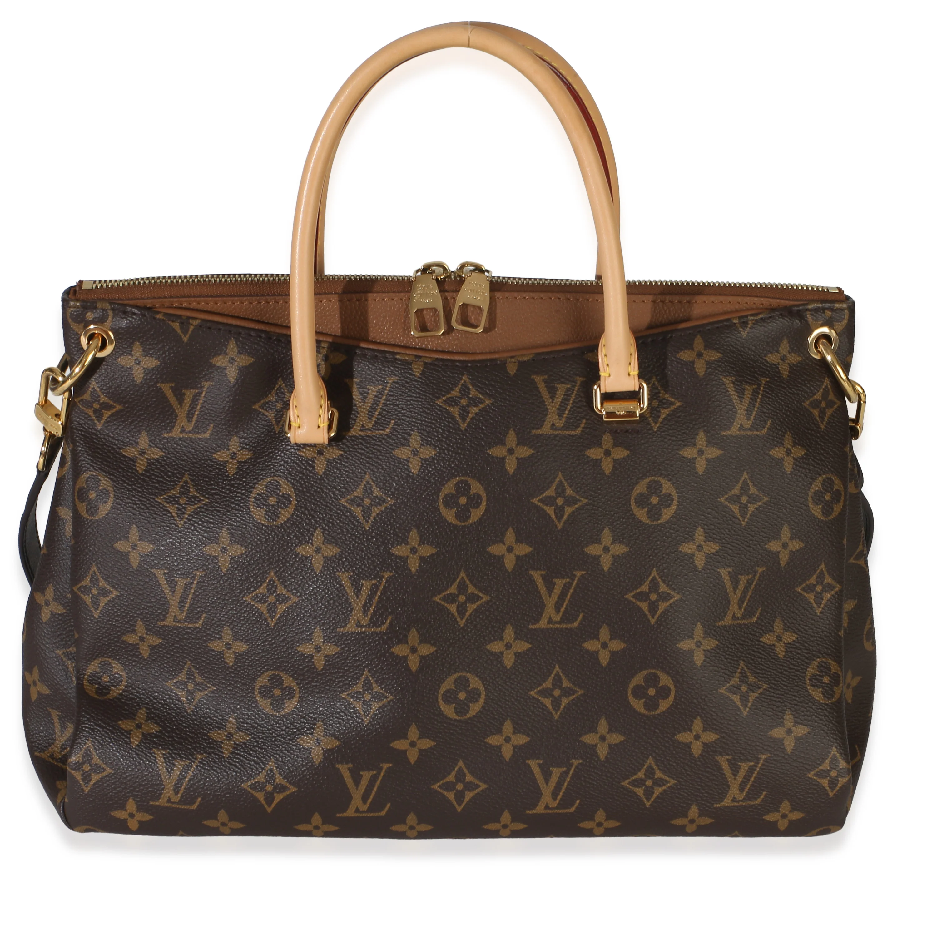 Havane Monogram Canvas Pallas Tote MM