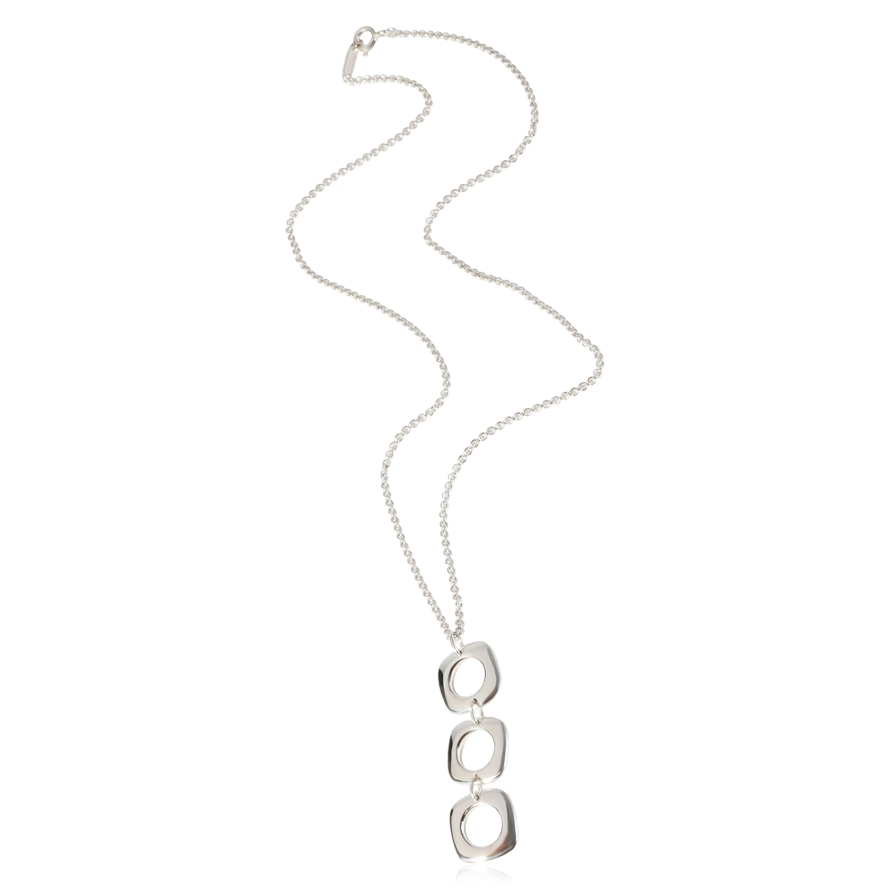 Sterling Silver  Square Cushion Pendant - Image 3