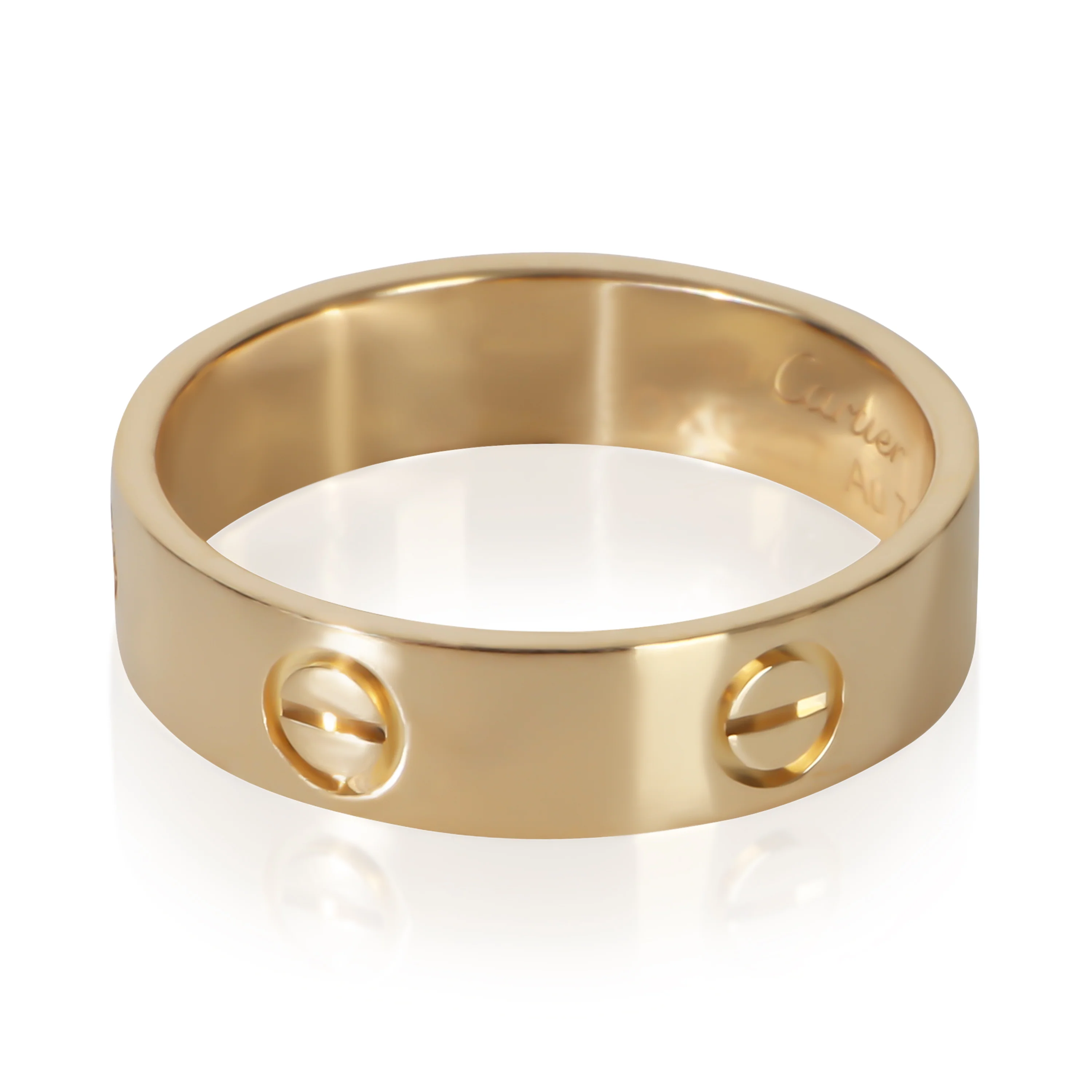 Yellow Gold Love Ring - Image 2