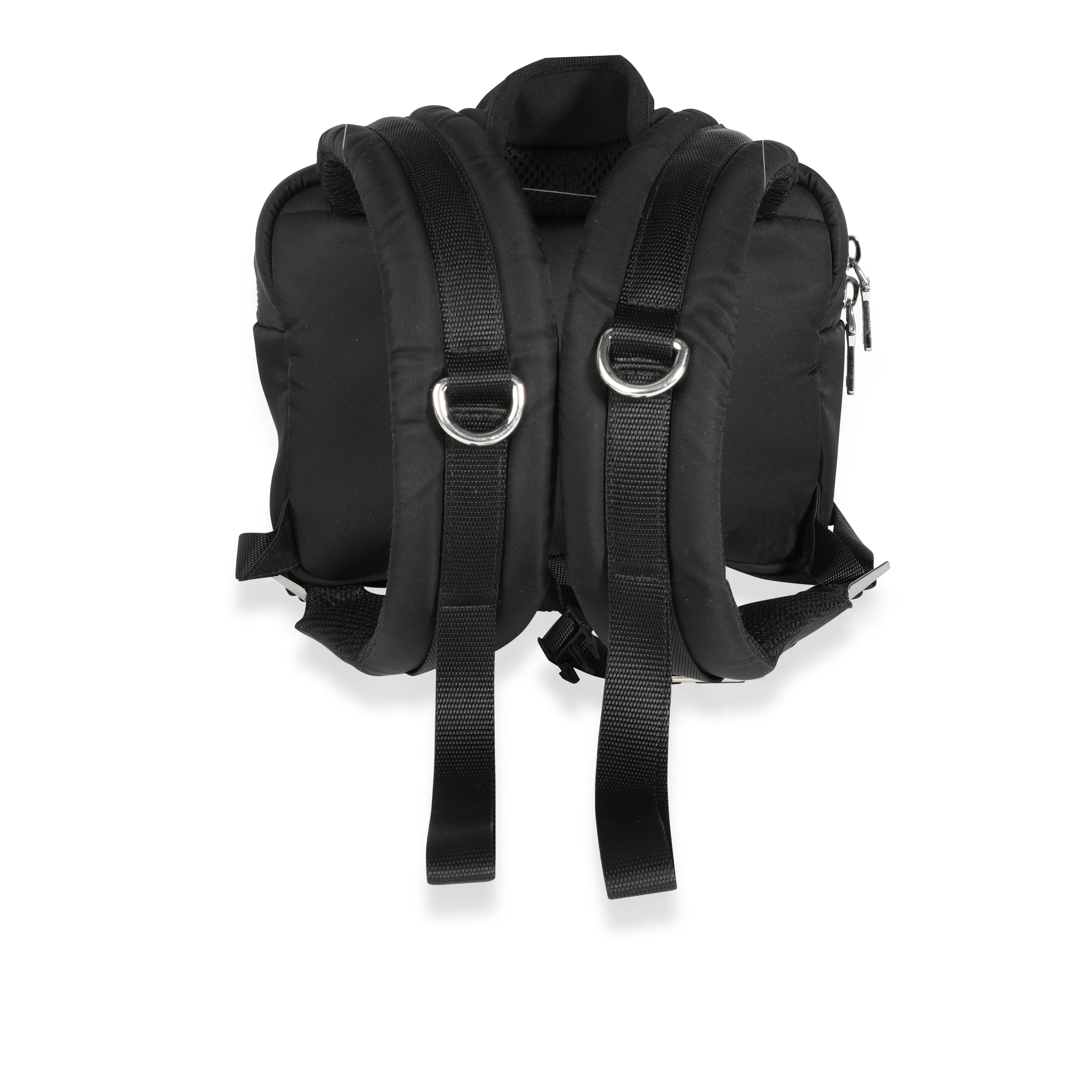 Black Tessuto Pocket Nylon Technical Backpack - Image 3