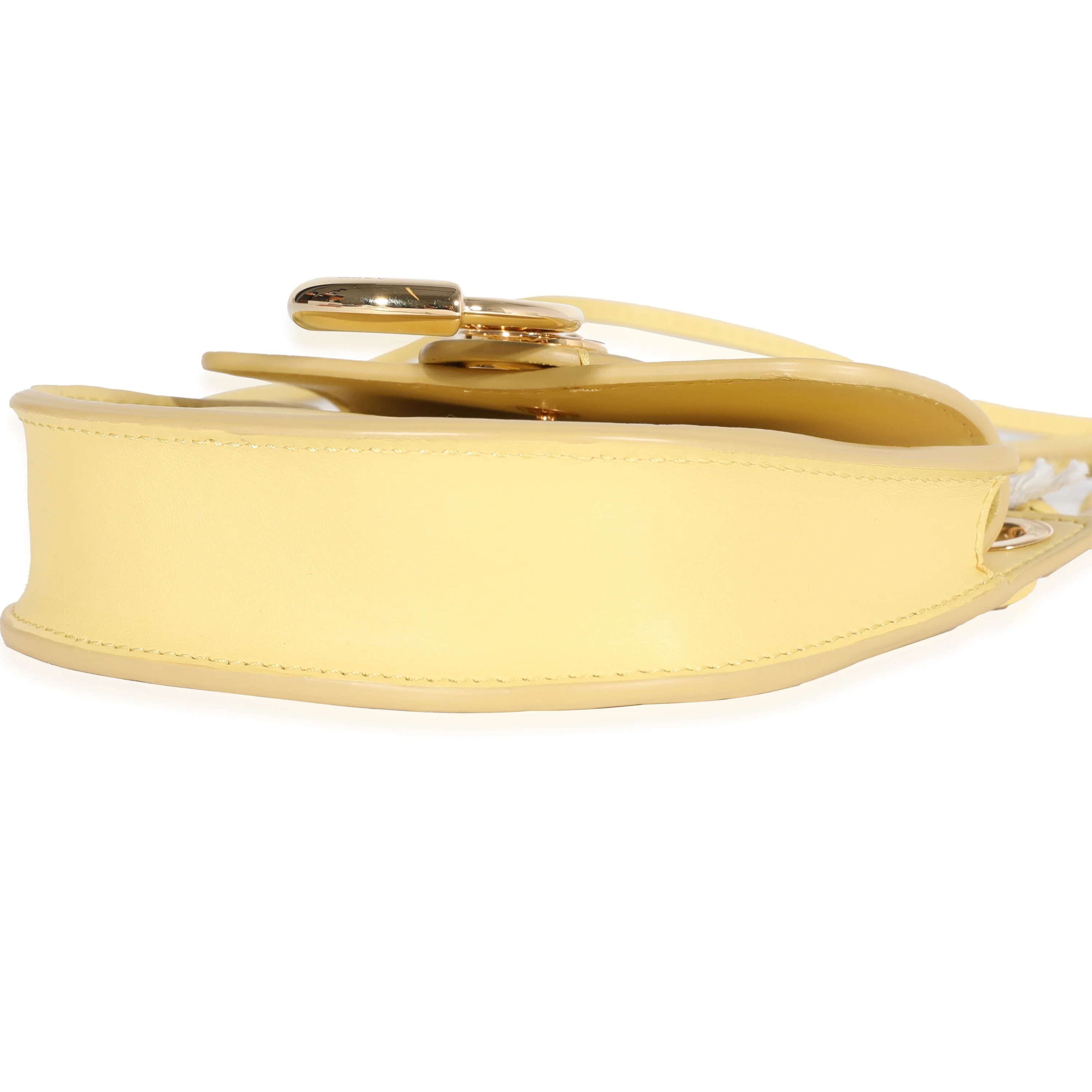 Yellow Leather The Mini Flat Pouch - Image 6
