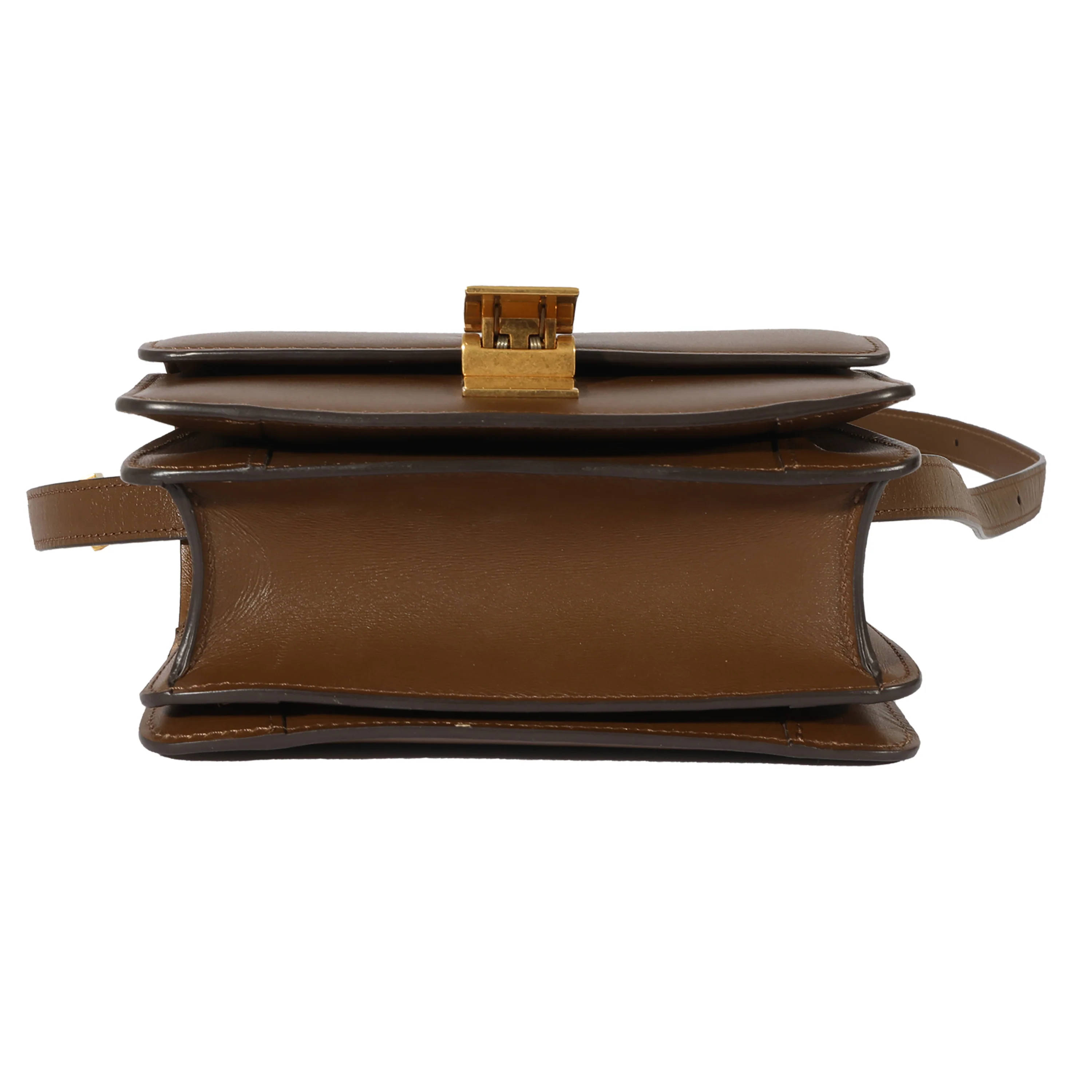 Brown Smooth Leather Small Box Bag - Image 5