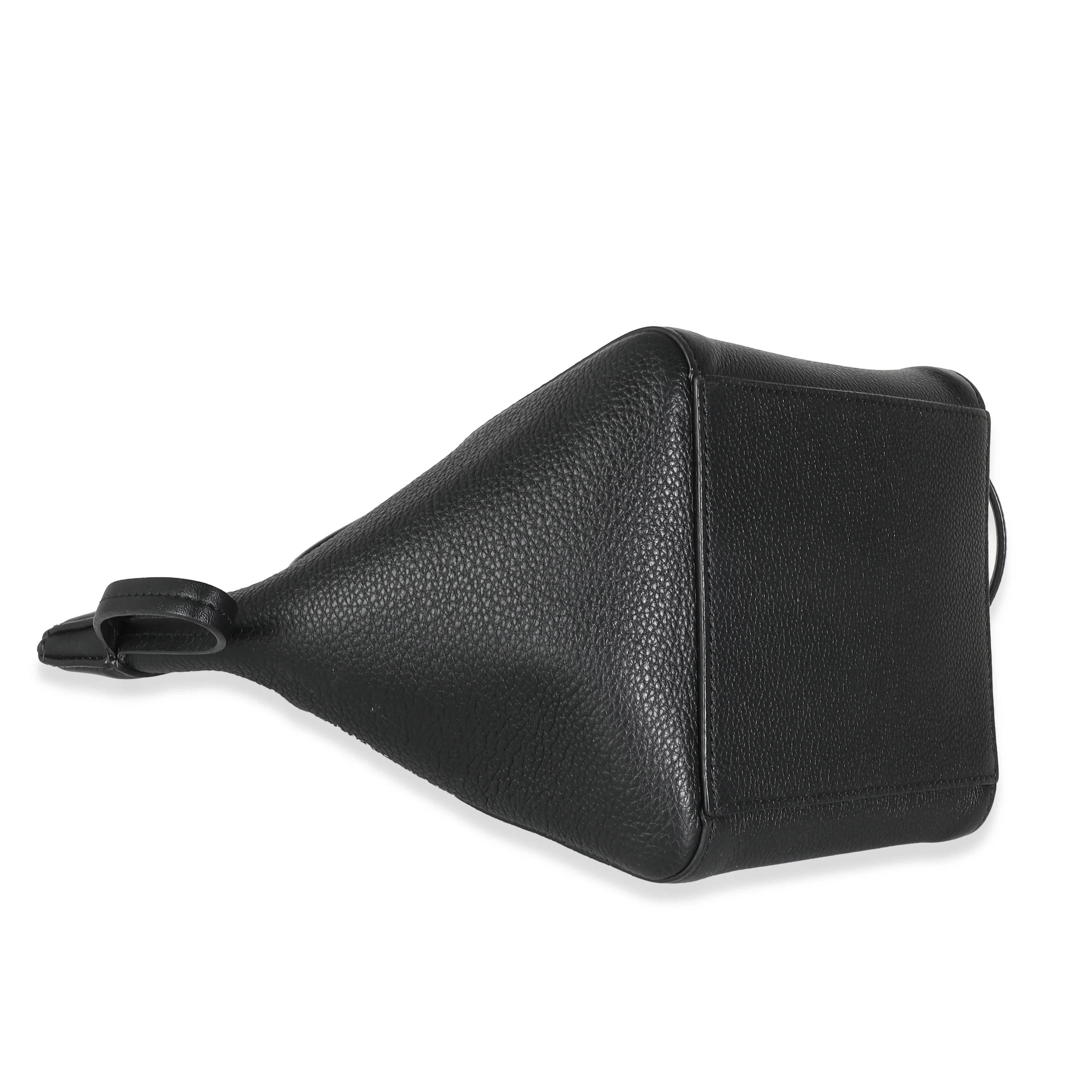 Black Vitello Mini Origami Tote - Image 6