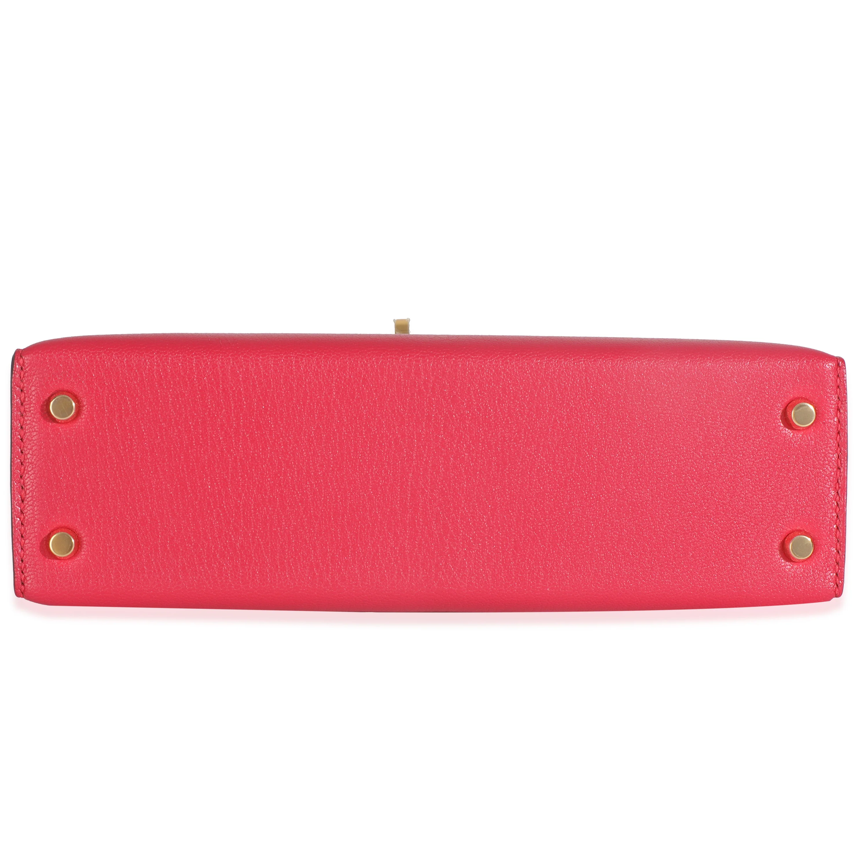 Rose Extreme Chevre Chamkila Sellier Mini Kelly II 20 GHW - Image 7