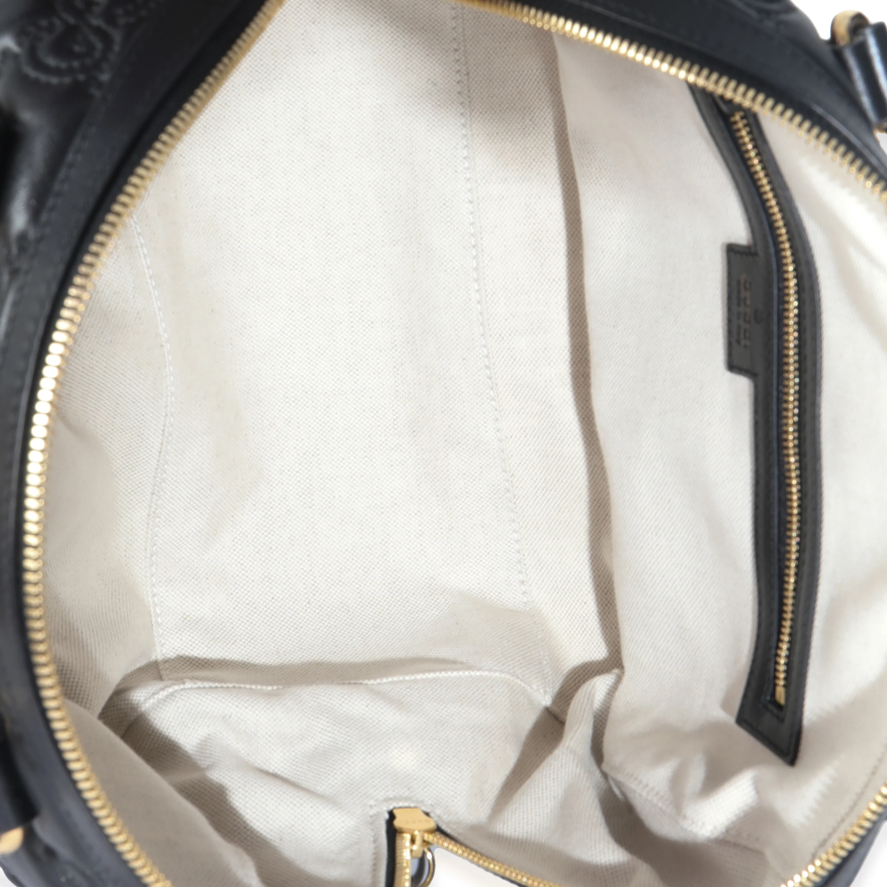 Black Calfskin GG Matelasse Medium Bowler Bag - Image 9
