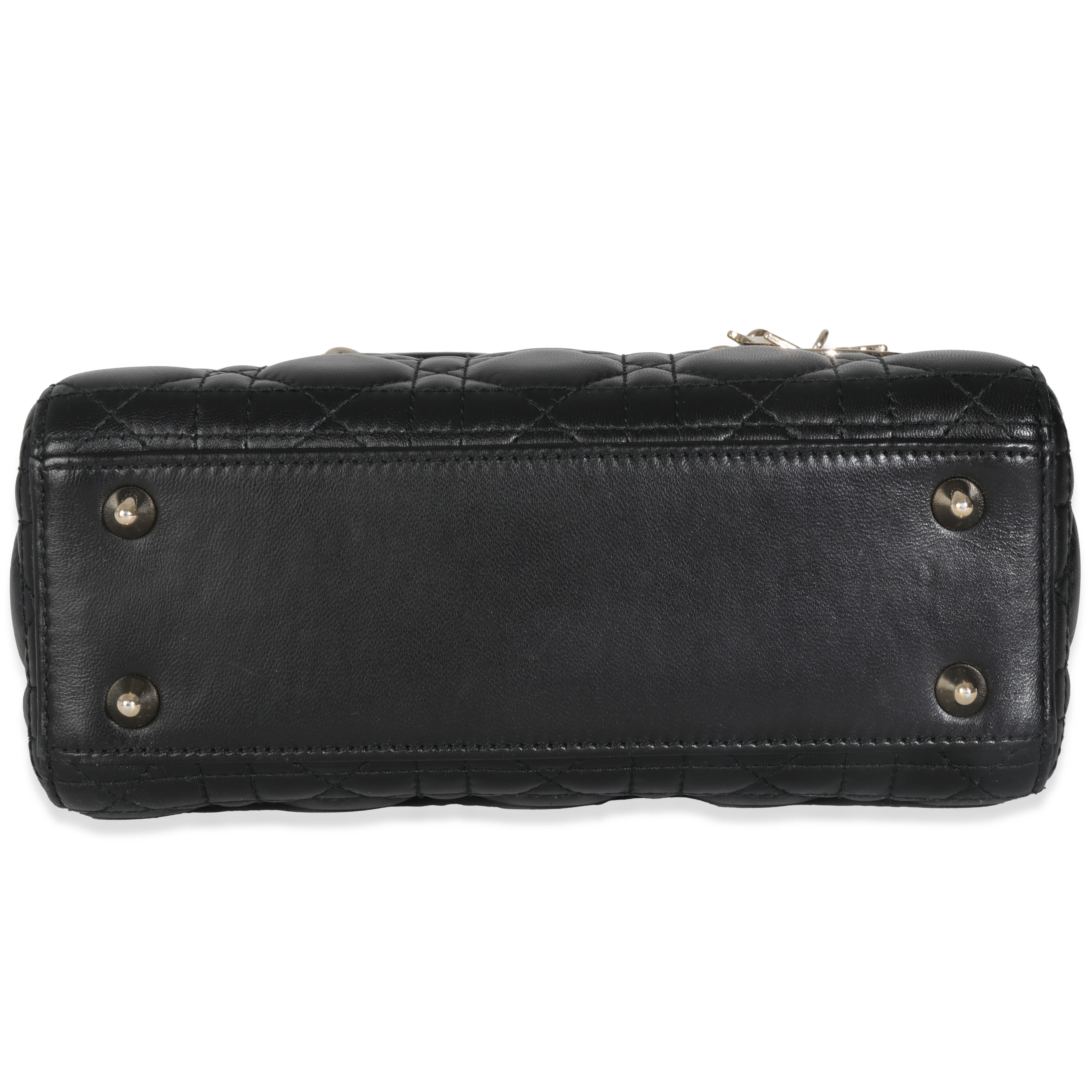 Black Lambskin Cannage Small MyABCDior Bag - Image 5