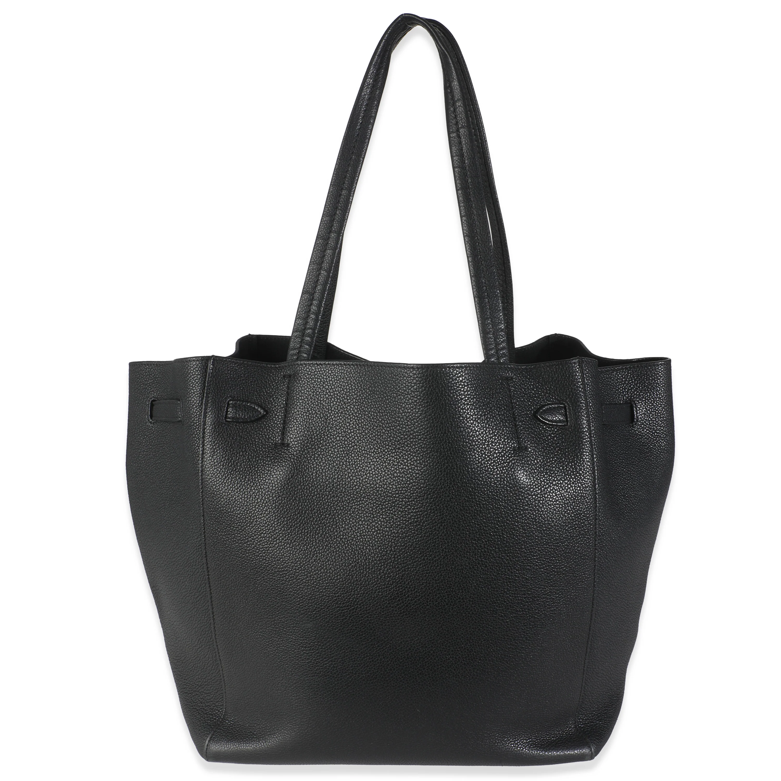 Black Calfskin Phantom Cabas Tote - Image 4
