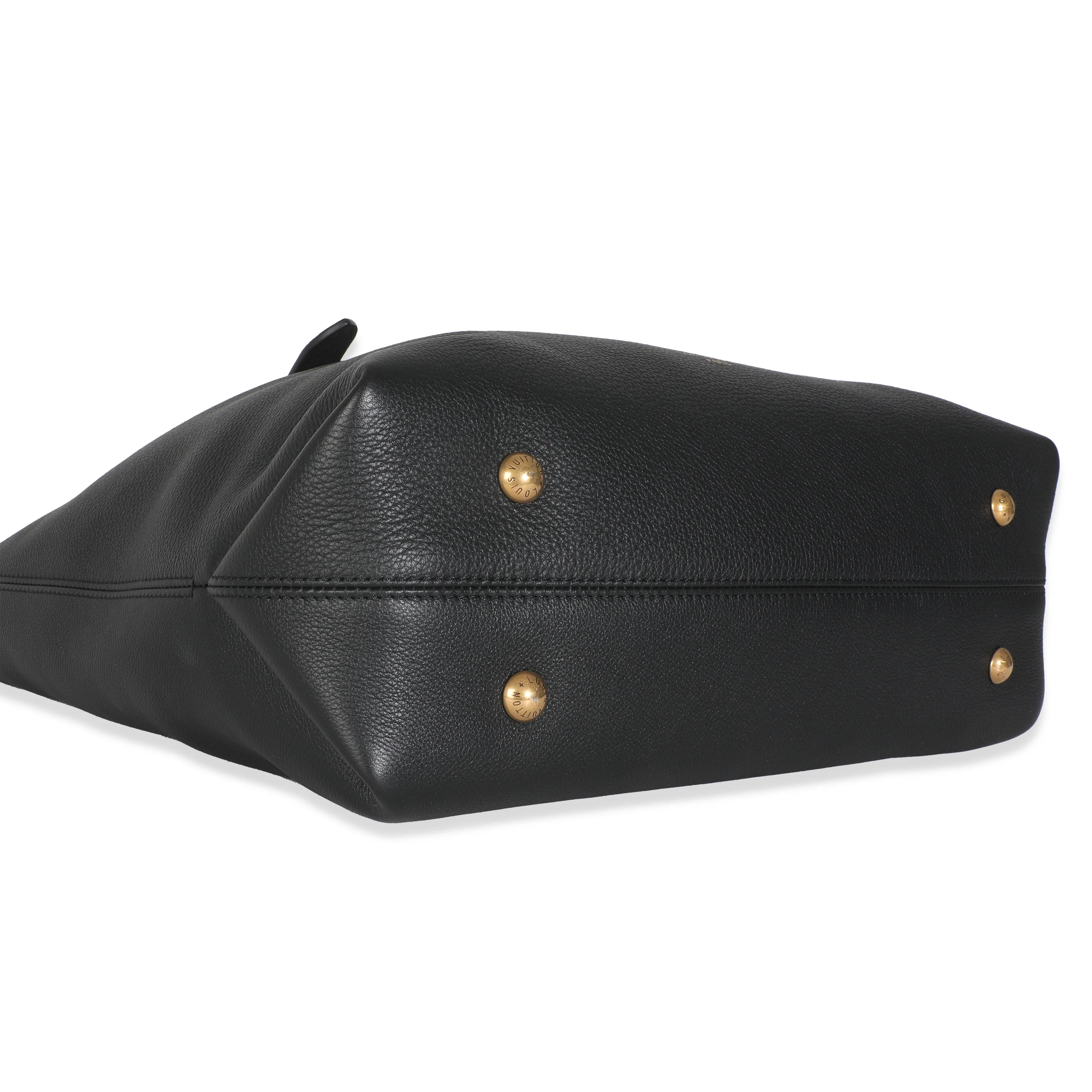 Black Grained Calfskin Low Key Cabas MM - Image 8
