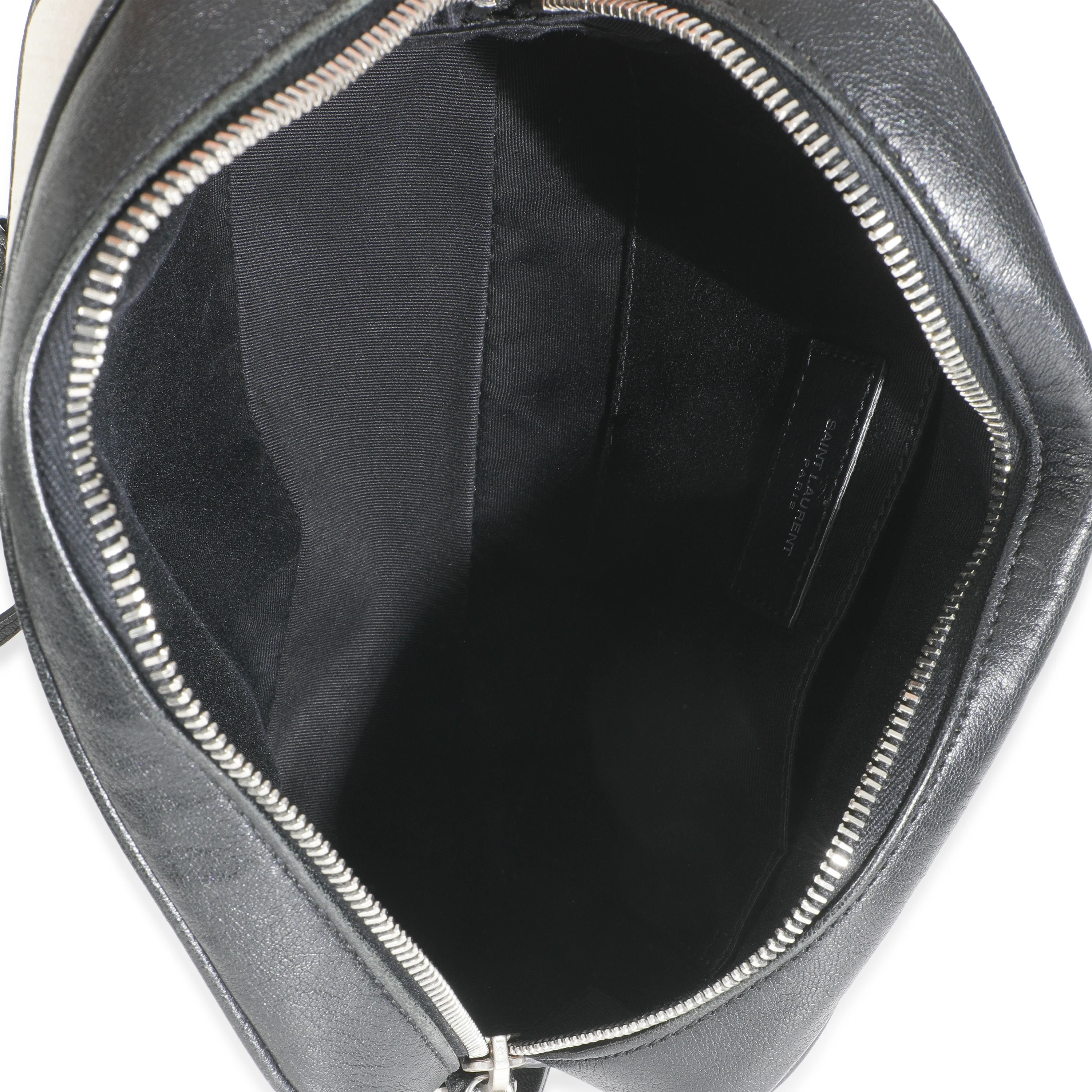 Beige Linen Canvas Black Lou Camera Bag - Image 9