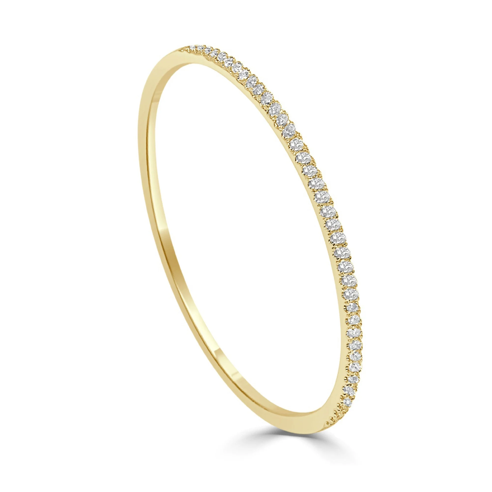 Diamond Bangle in 14K Yellow Gold (1.00 ctw) - Image 3