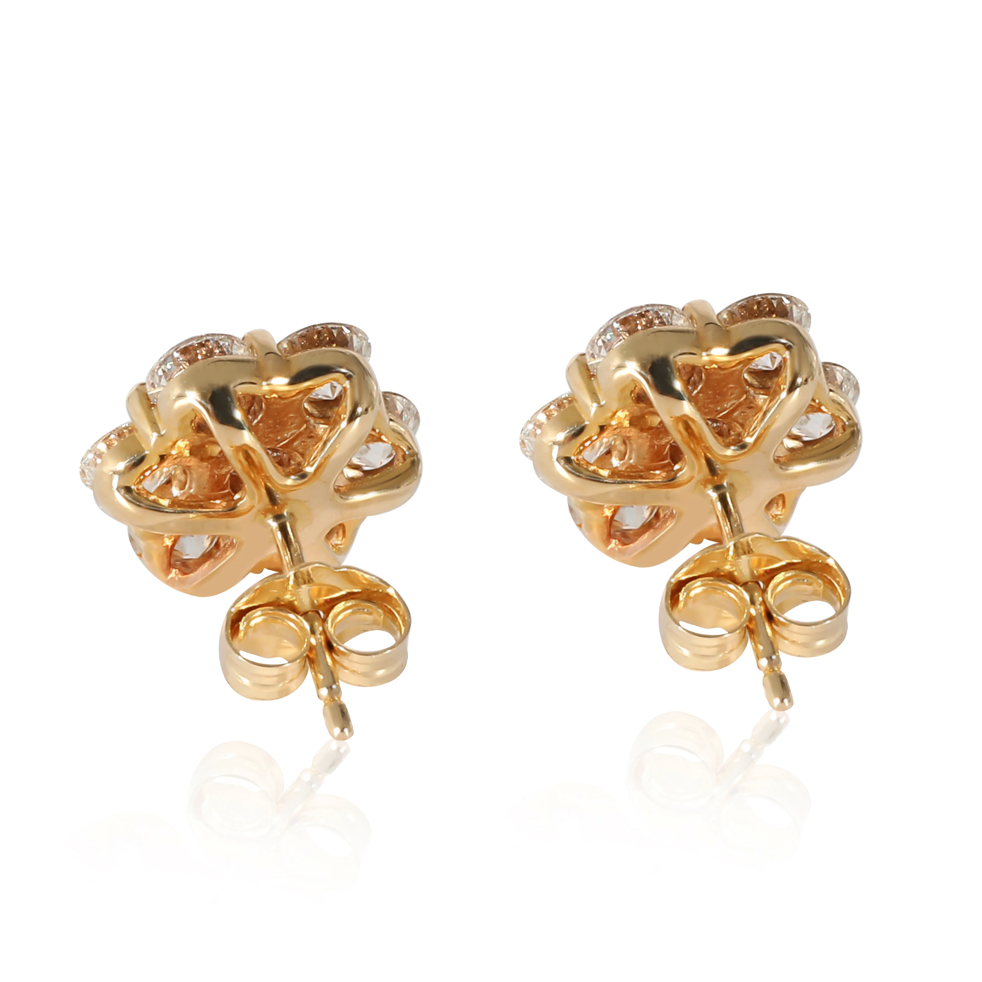 Diamond Earrings in 14K Yellow Gold 2.01 CTW - Image 3